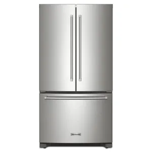 KitchenAid Fingerprint Resistant Stainless Steel Counter-Depth French Door Refrigerator (20 Cu.Ft) - KRFC136RPS