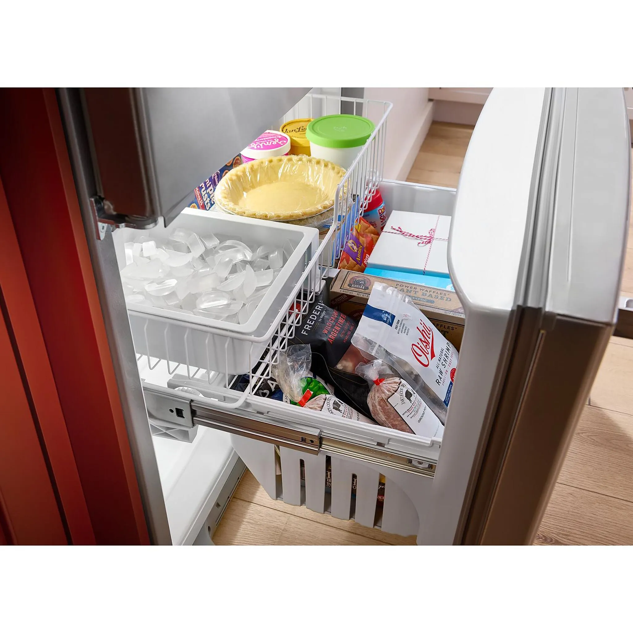 KitchenAid Fingerprint Resistant Stainless Steel Counter-Depth French Door Refrigerator (20 Cu.Ft) - KRFC136RPS