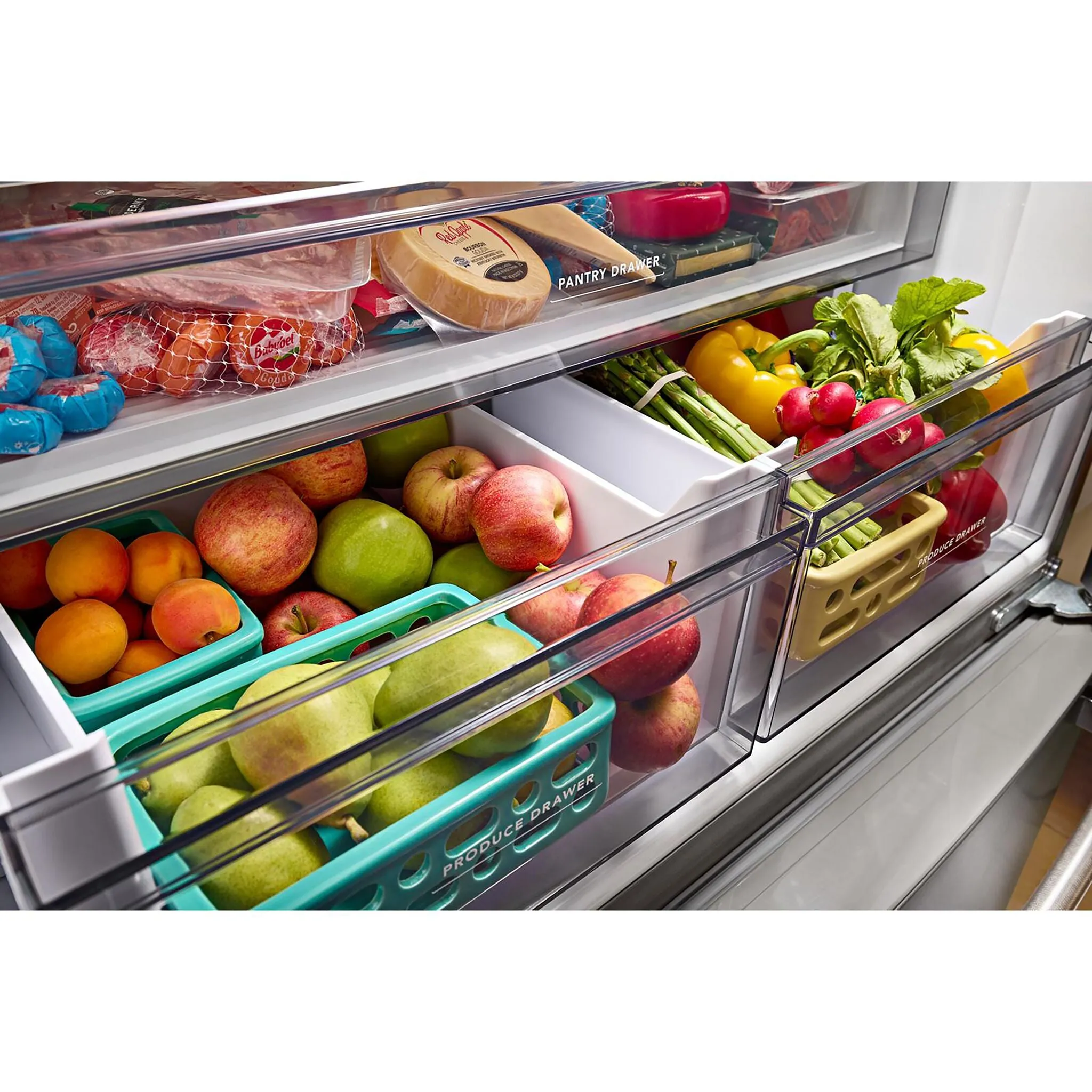 KitchenAid Fingerprint Resistant Stainless Steel Counter-Depth French Door Refrigerator (20 Cu.Ft) - KRFC136RPS