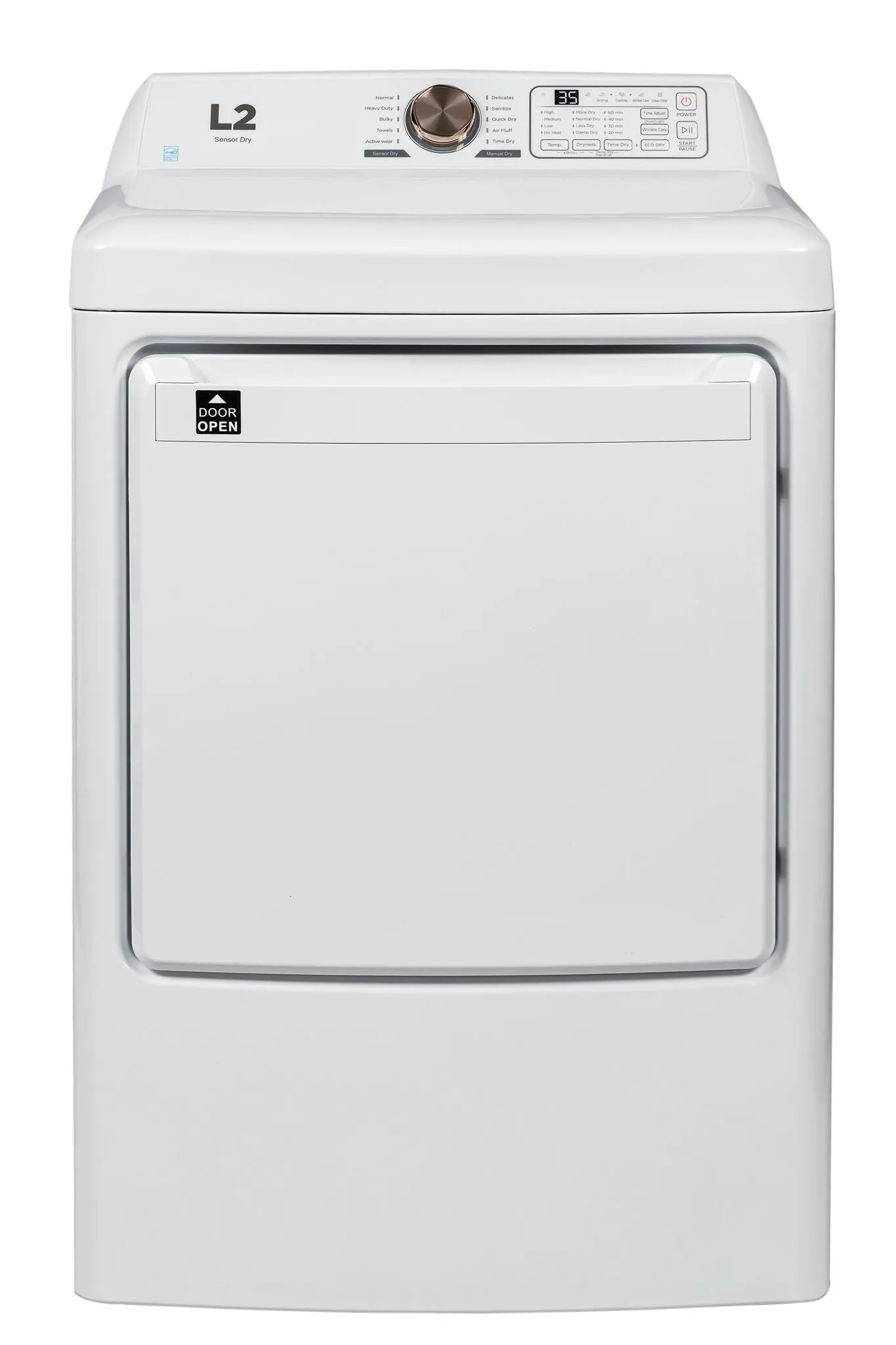 L2 White Top-Load Washer (4.7 Cu.Ft.) and Electric Dryer (7 Cu.Ft.) - LT47A3AWW/LE47A3AWW