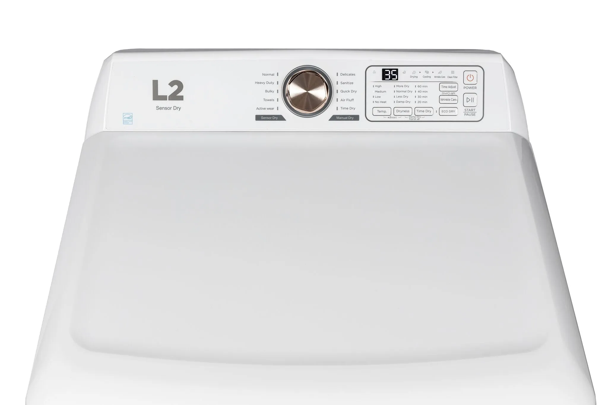 L2 White Top-Load Washer (4.7 Cu.Ft.) and Electric Dryer (7 Cu.Ft.) - LT47A3AWW/LE47A3AWW