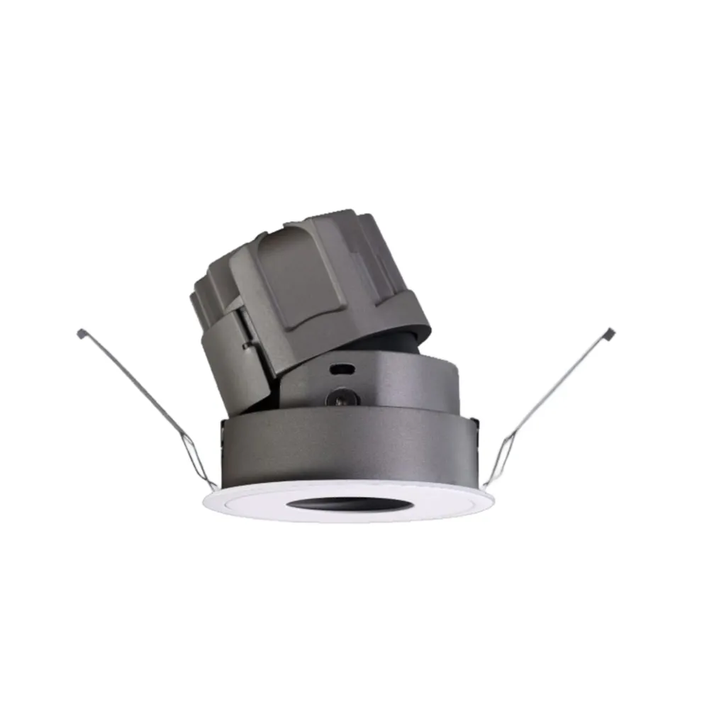 LED Downlight Recessed 15w 3K Non-Dimmable 82xH85mm Cutout:75mm 36D Beam Black IP20