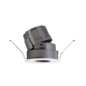 LED Downlight Recessed 15w 3K Non-Dimmable 82xH85mm Cutout:75mm 36D Beam Black IP20