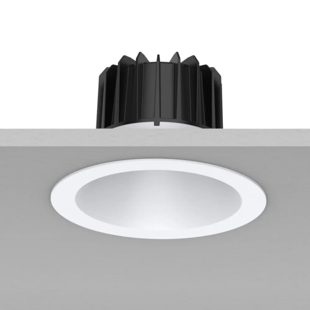 LED Downlight Recessed 40w 3K Non-Dimmable 240 x H142mm Cutout: 195mm 36D Beam White IP44