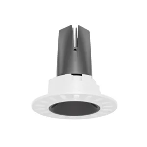 LED Downlight Trimless 9w 3K Non-Dimmable 82xH84mm Cutout:55mm 24D Beam Black IP20