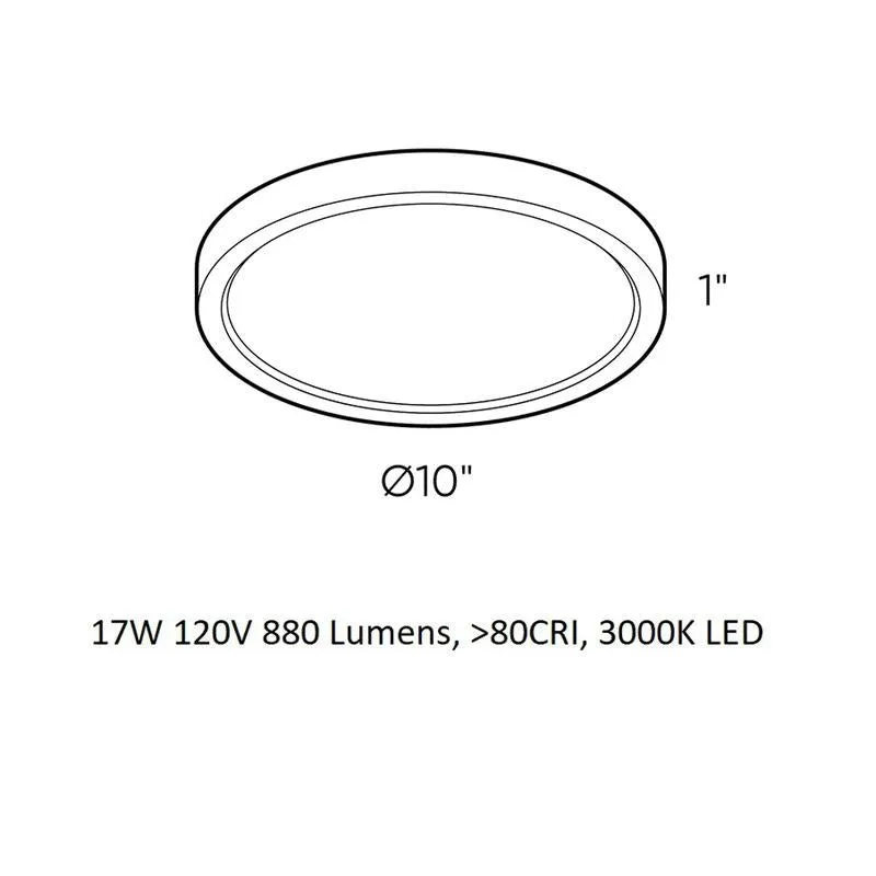 LED Round Outdoor Flush Mount