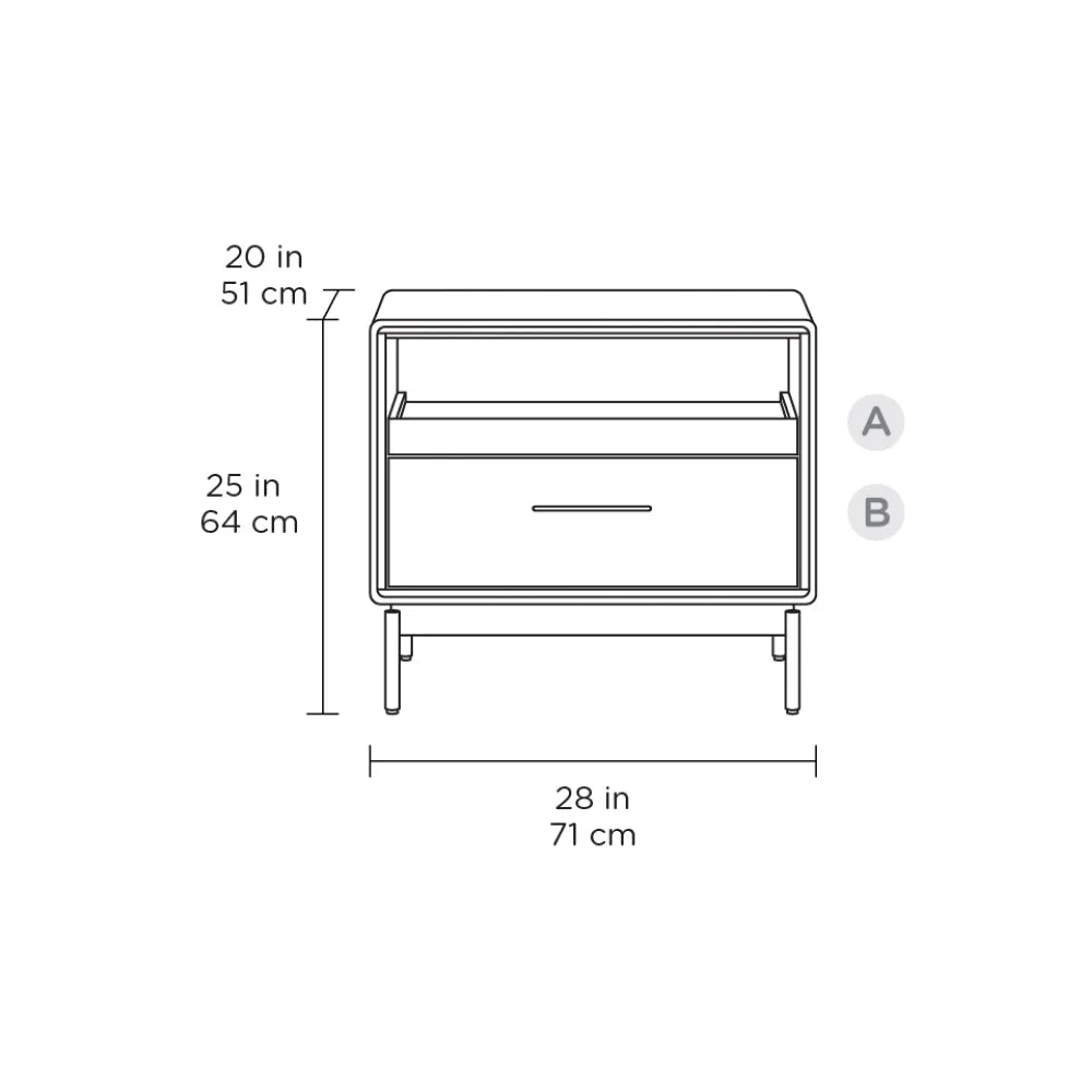 Linq Side Table/Nightstand