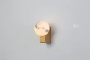 Luna Sphere Glass Wall Light - Gold