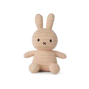 Miffy Sitting Organic Cotton Stripe Pink - 23cm