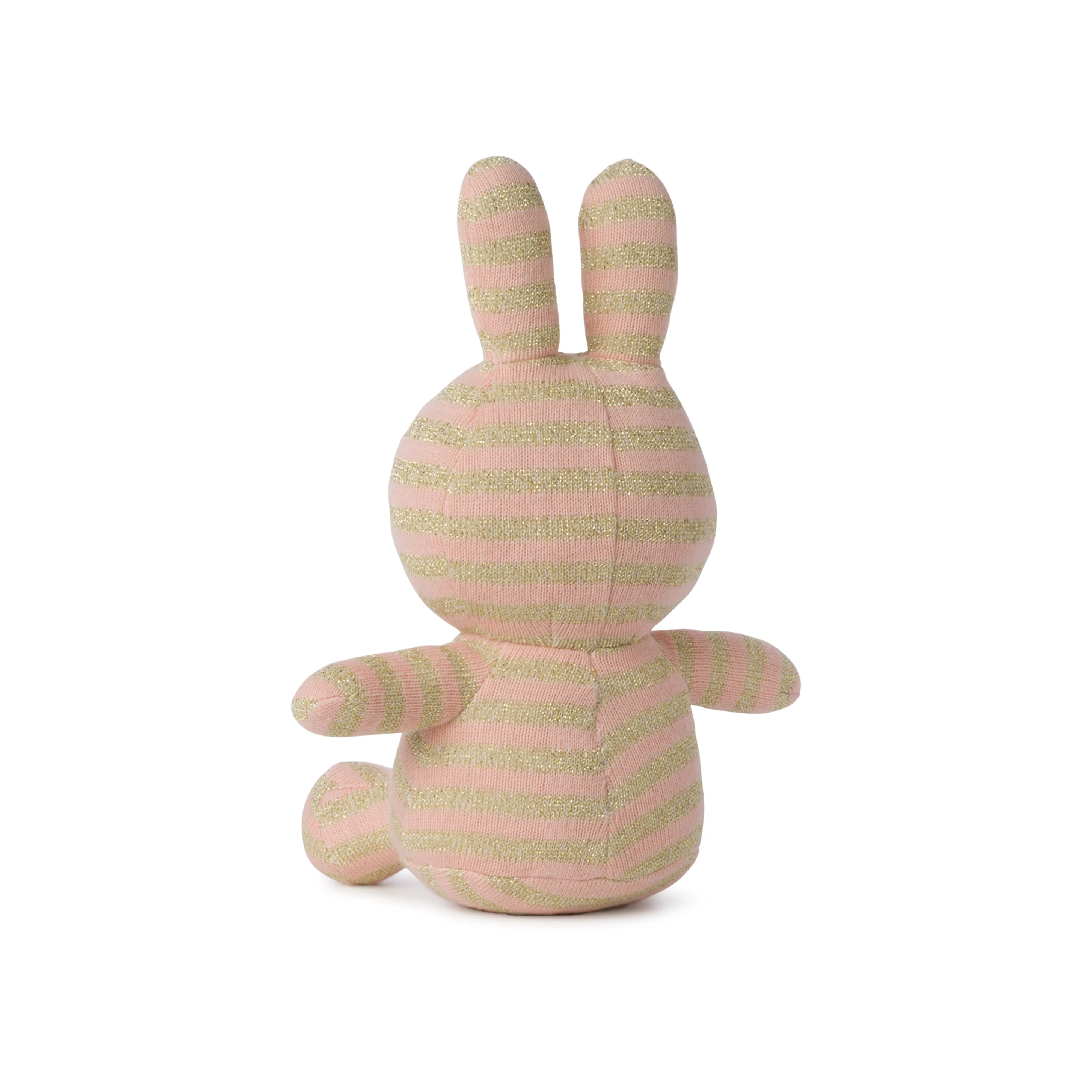 Miffy Sitting Organic Cotton Stripe Pink - 23cm