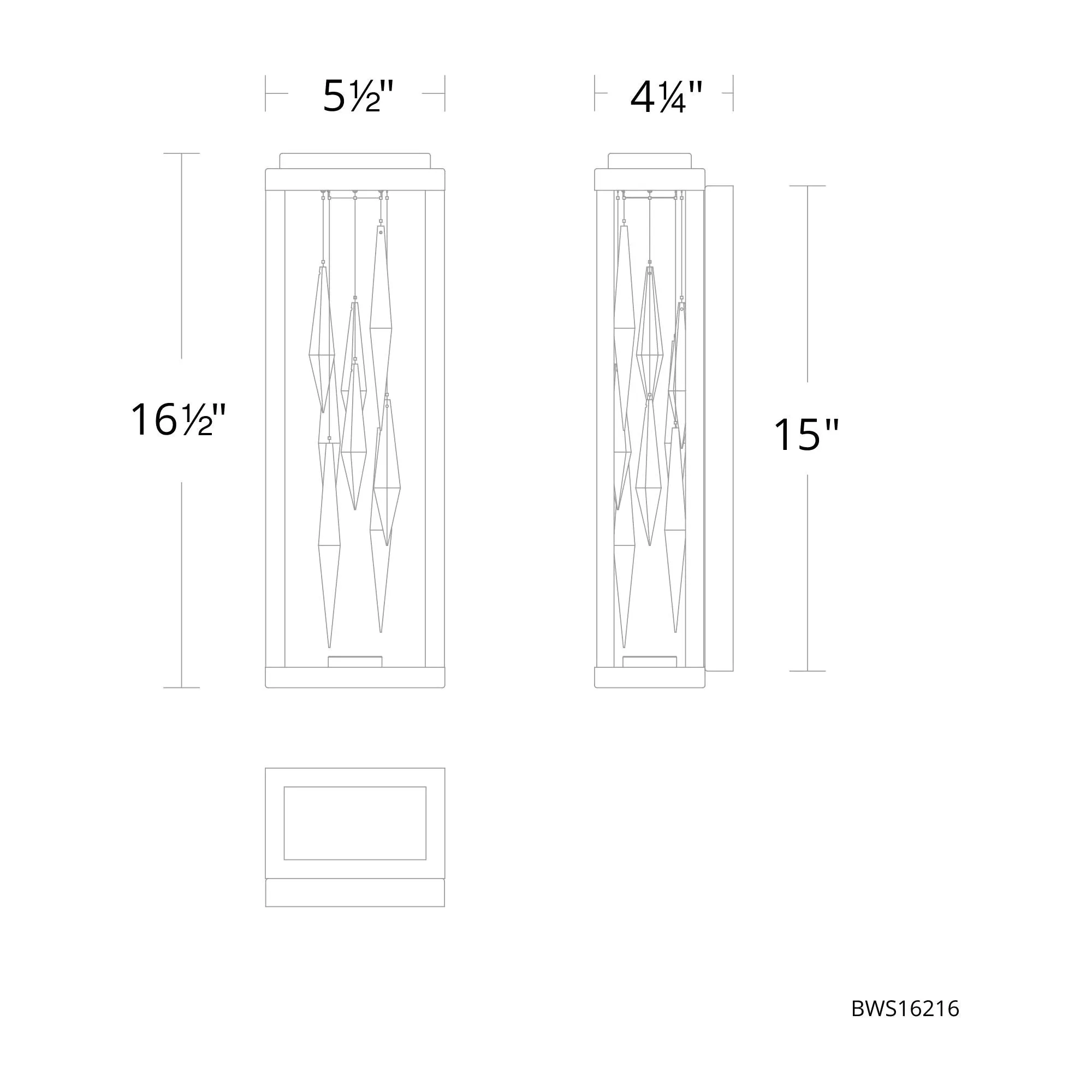 Mirage 17" LED Wall Sconce
