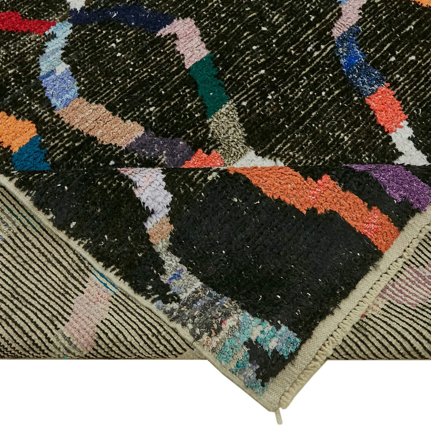 Multicolored Carnaby Contemporary Wool Rug - 8'3" x 10'8"