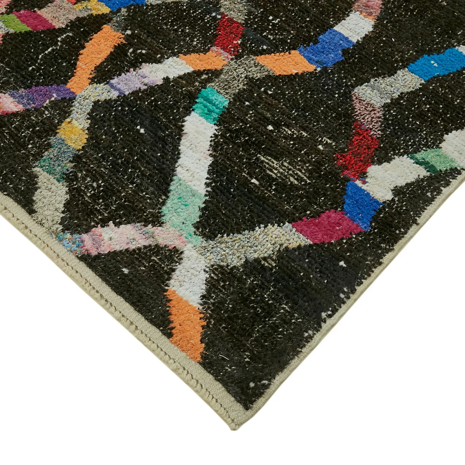 Multicolored Carnaby Contemporary Wool Rug - 8'3" x 10'8"
