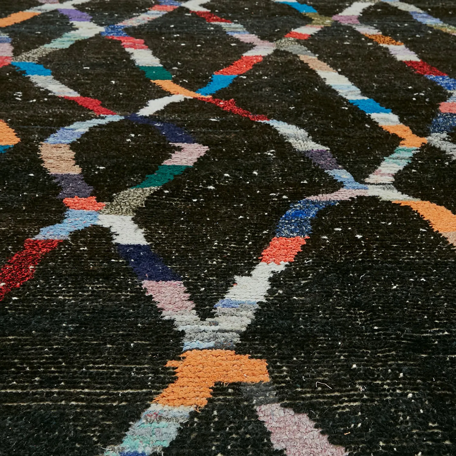 Multicolored Carnaby Contemporary Wool Rug - 8'3" x 10'8"