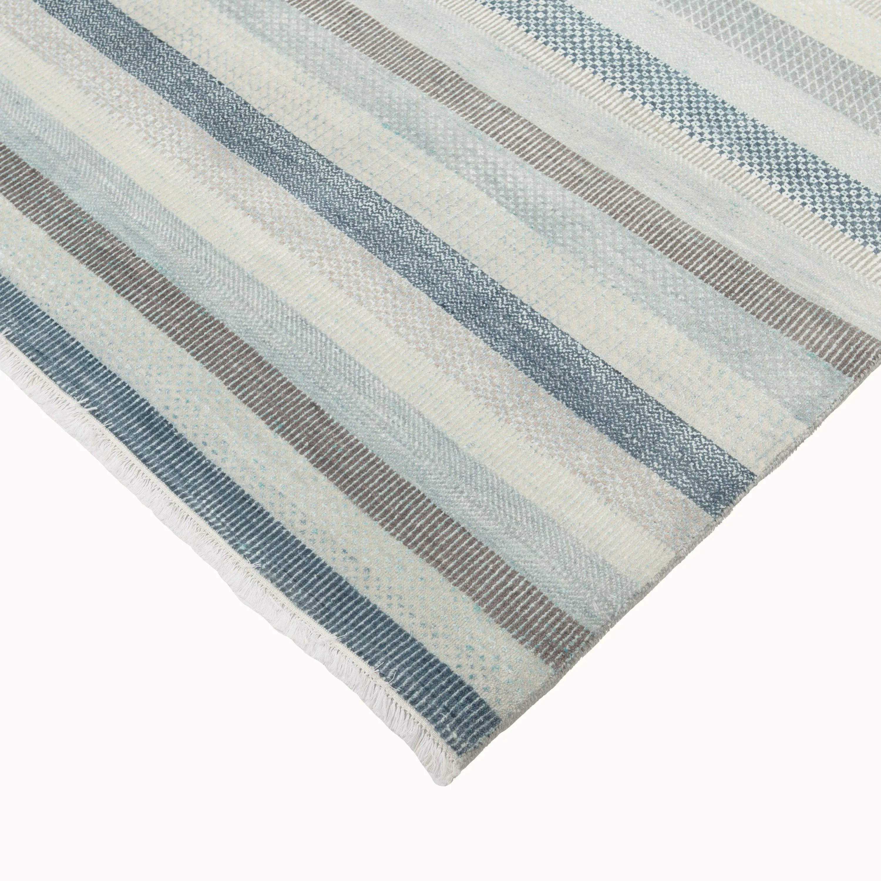 Multicolored Contemporary Indo Savannah Rug - 9'1" x 12'1"