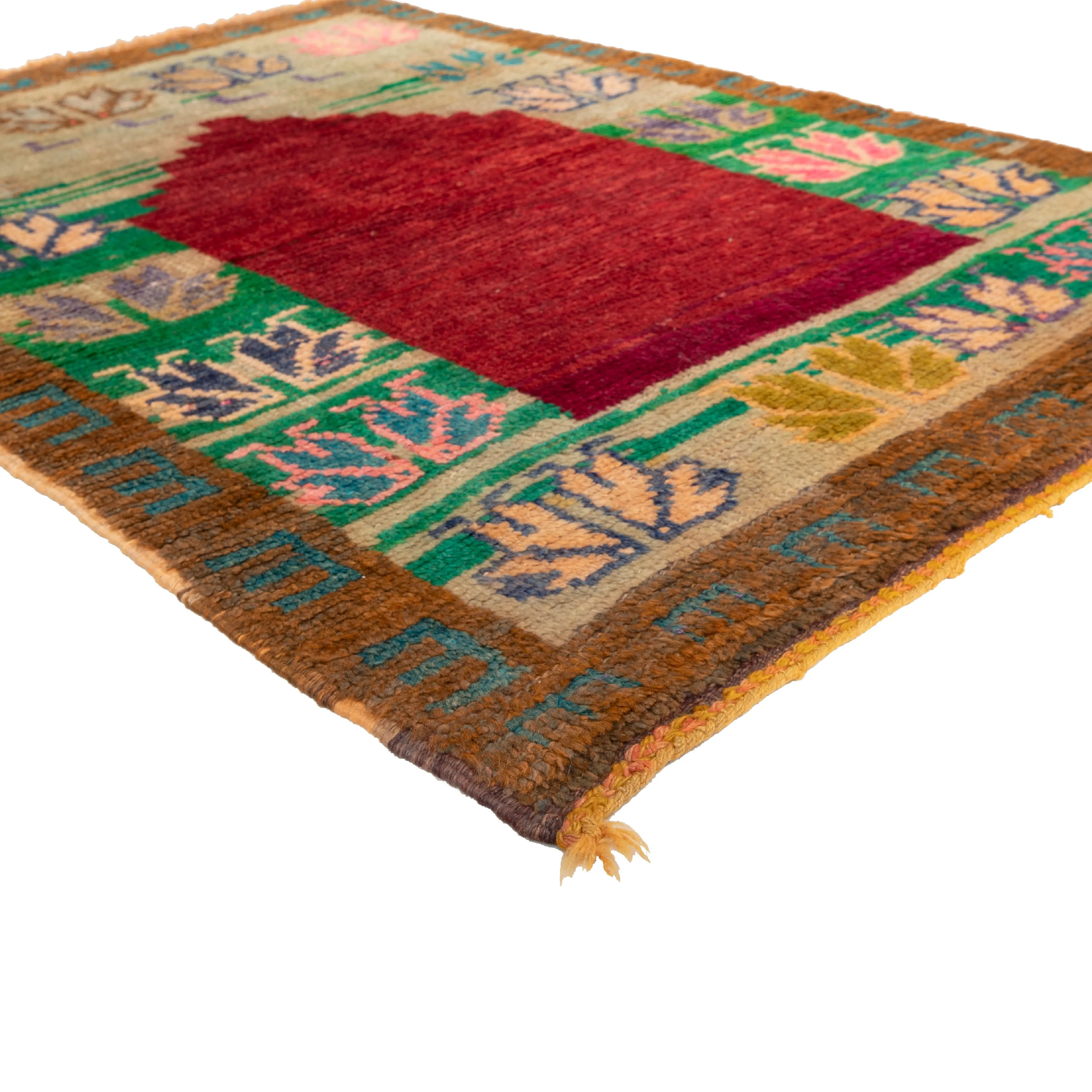 Multicolored Traditional Wool Rug - 3'4" x 4'9"