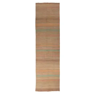 Multicolored Traditional Wool Runner - 4'1" x 19'1"
