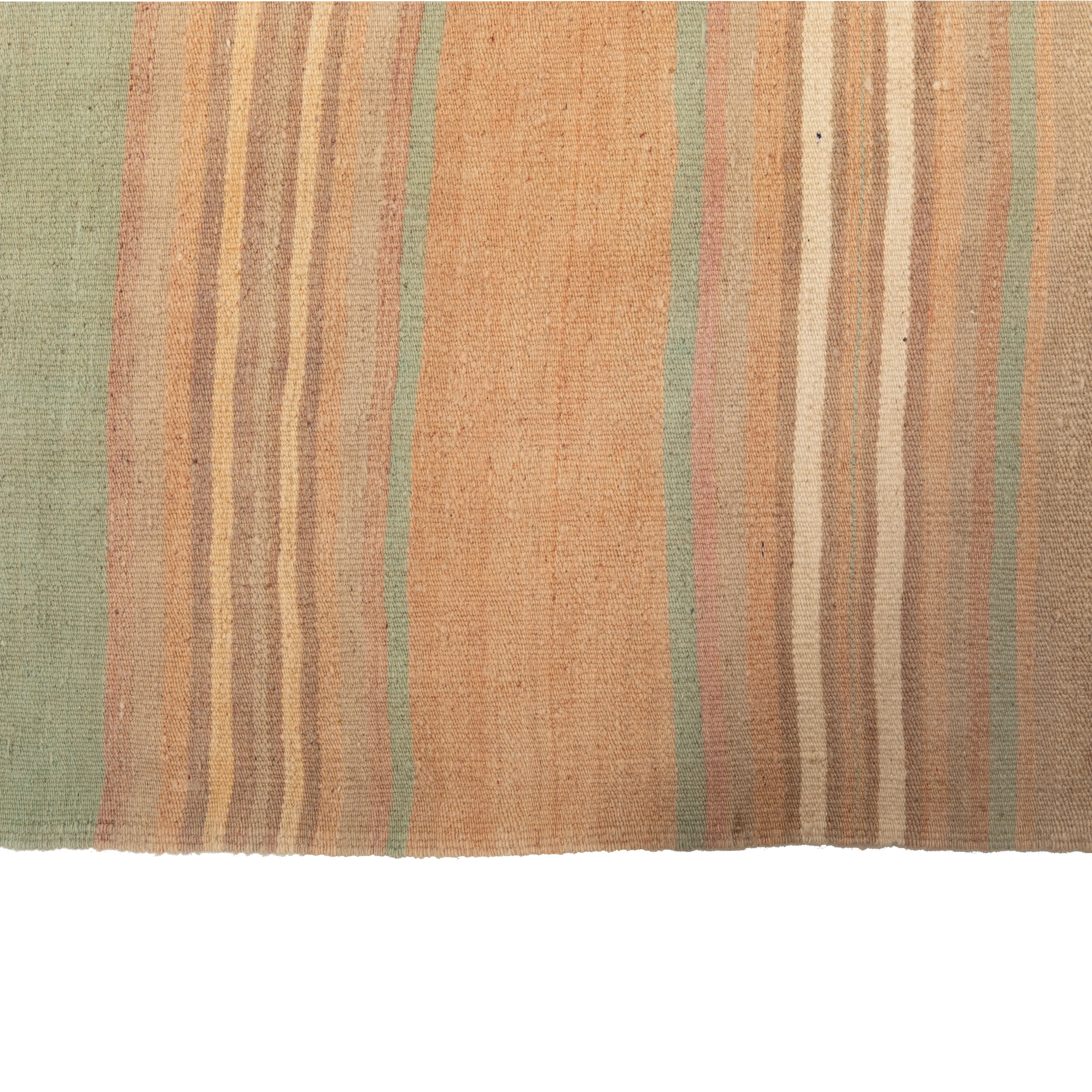 Multicolored Traditional Wool Runner - 4'1" x 19'1"