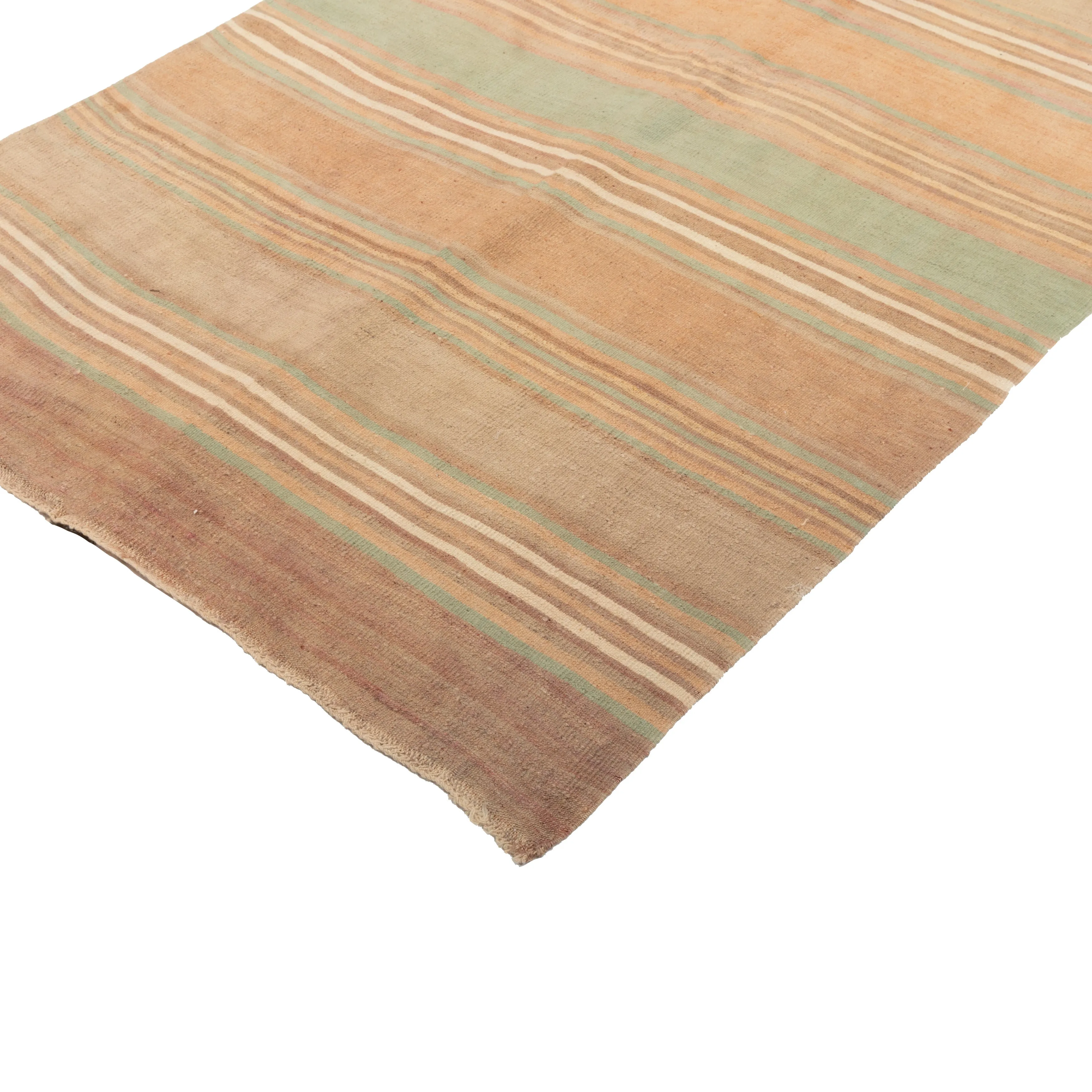 Multicolored Traditional Wool Runner - 4'1" x 19'1"