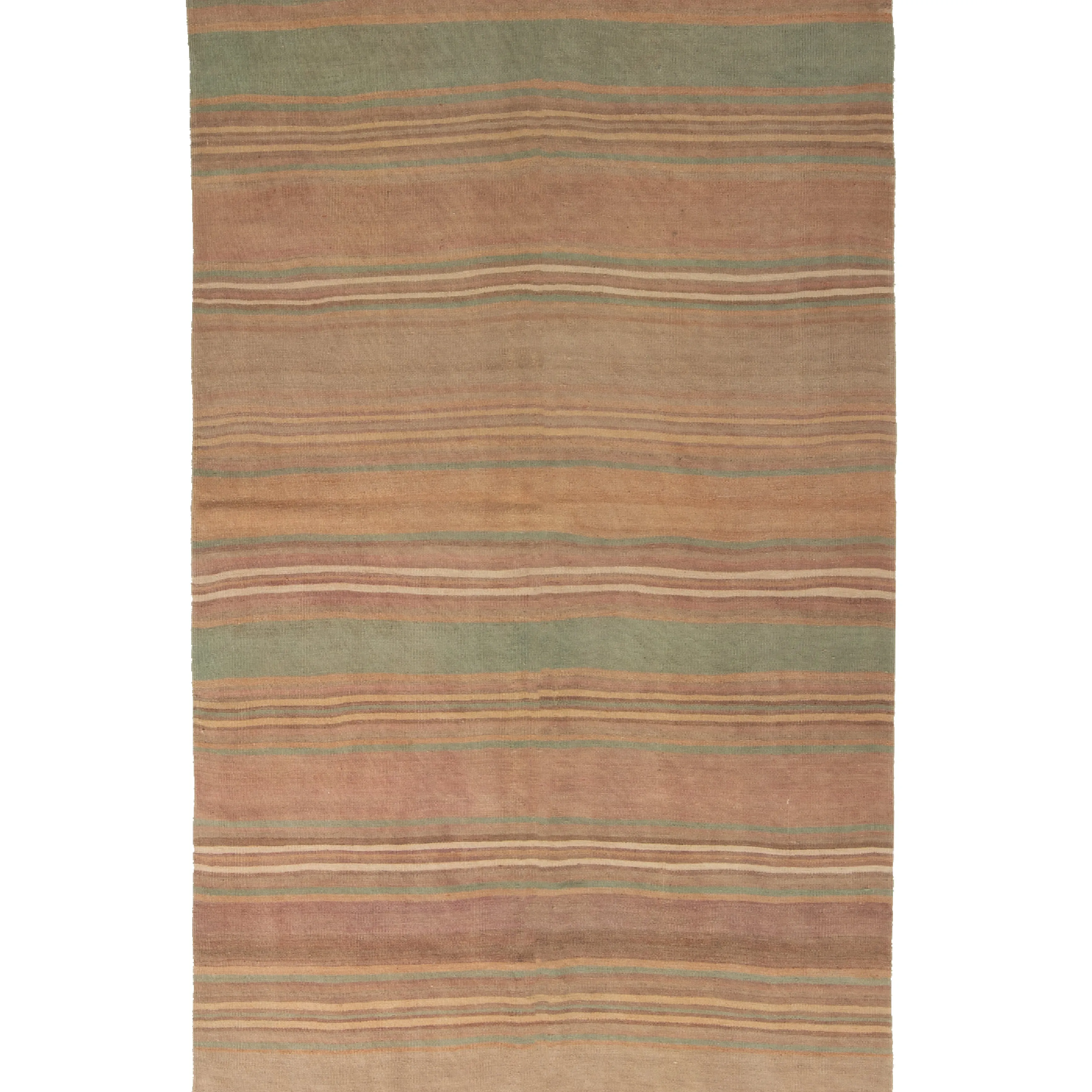 Multicolored Traditional Wool Runner - 4'1" x 19'1"
