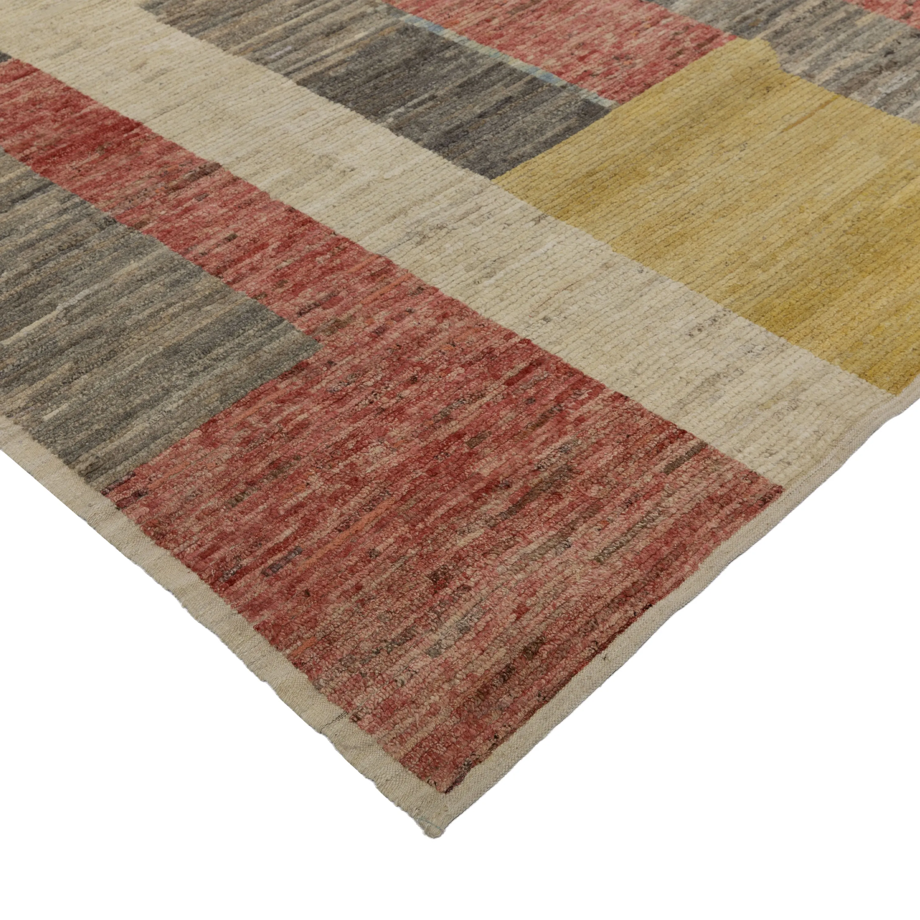 Mutlicolored Zameen Transitional Wool Rug- 9'2" x 12'2"