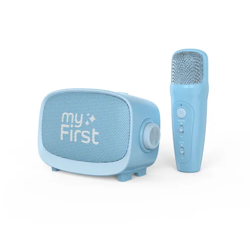 myFirst Microphone & Speaker, Voice 2, Portable & Wireless - Blue