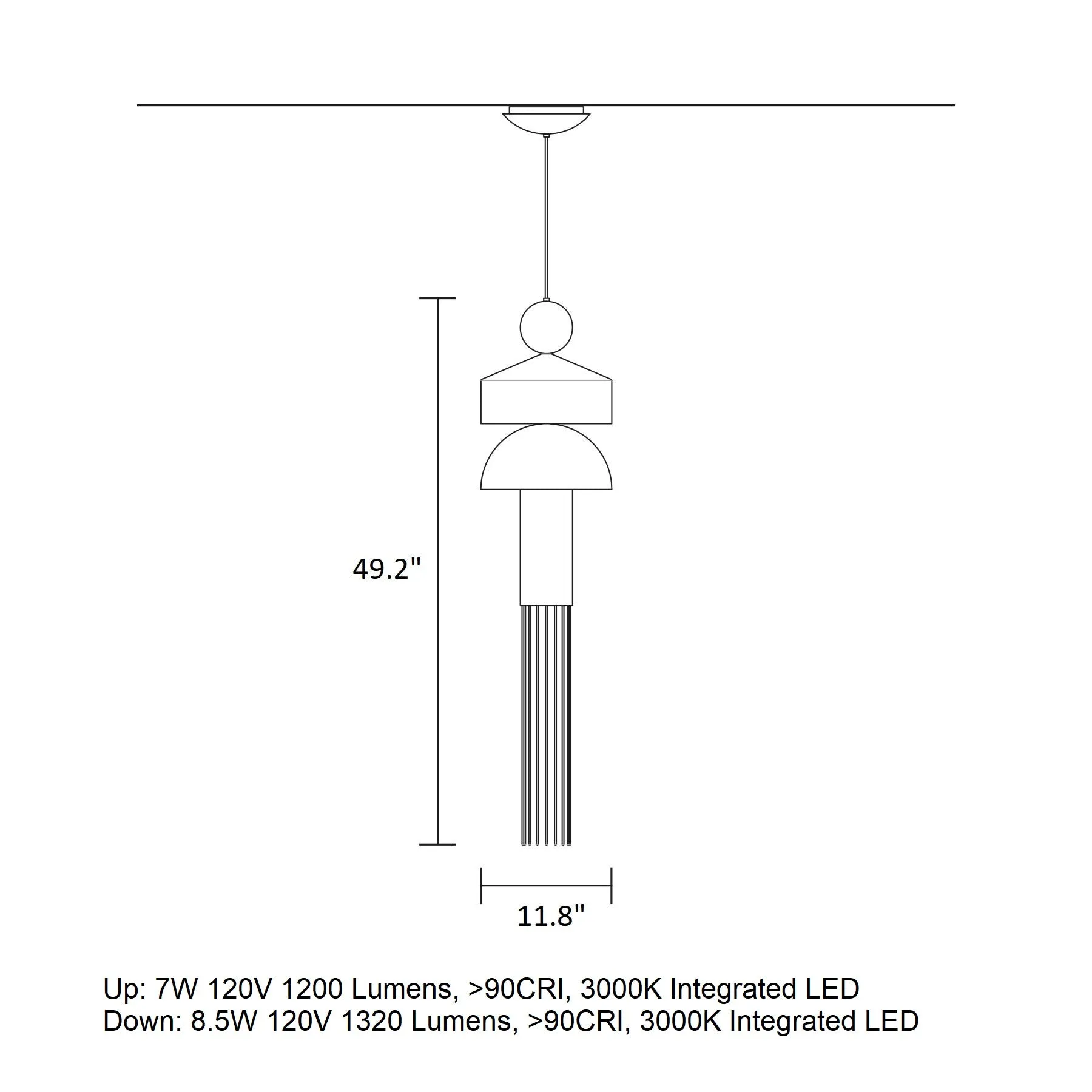 Nappe X1 LED Pendant Light