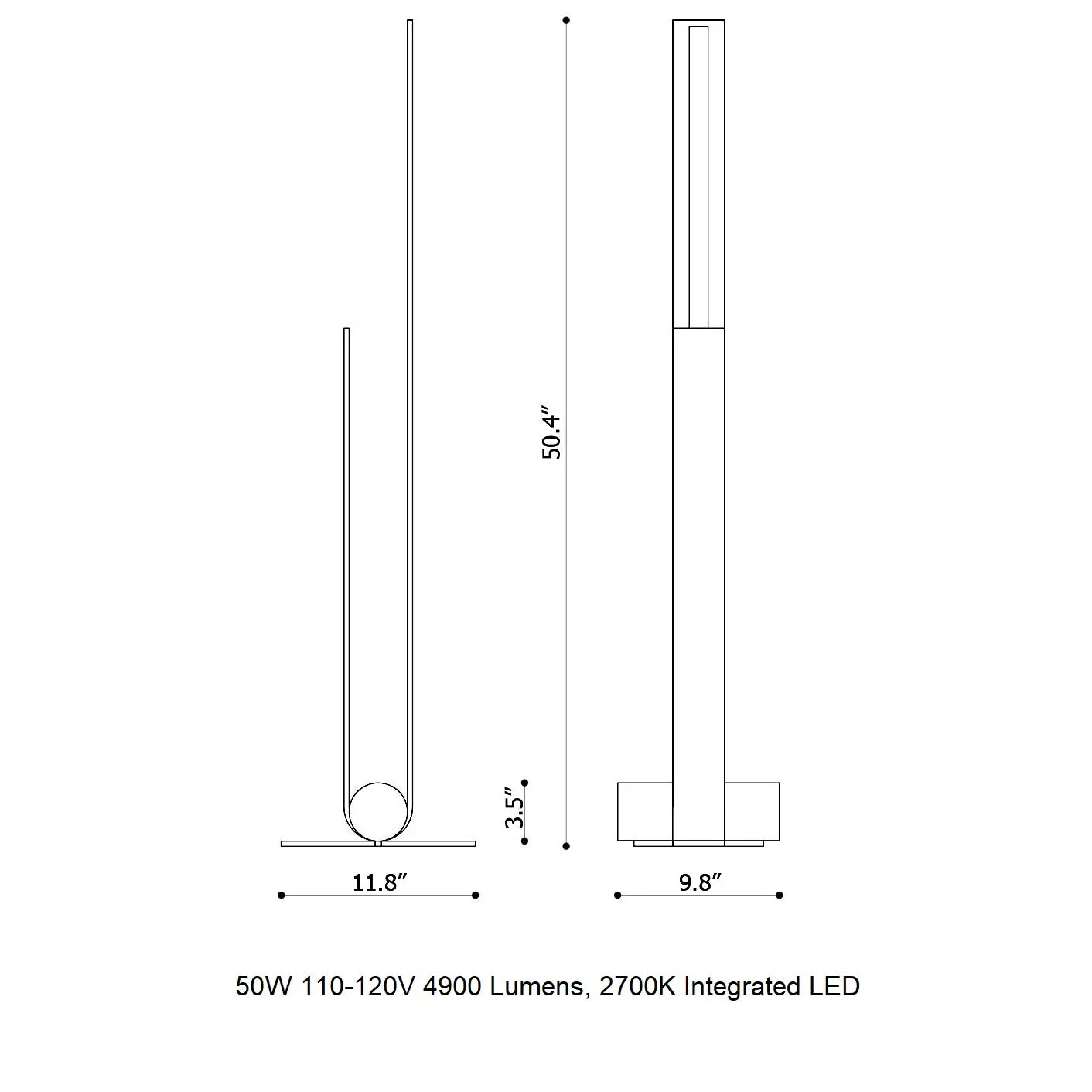 Nastro Curved LED Floor Lamp