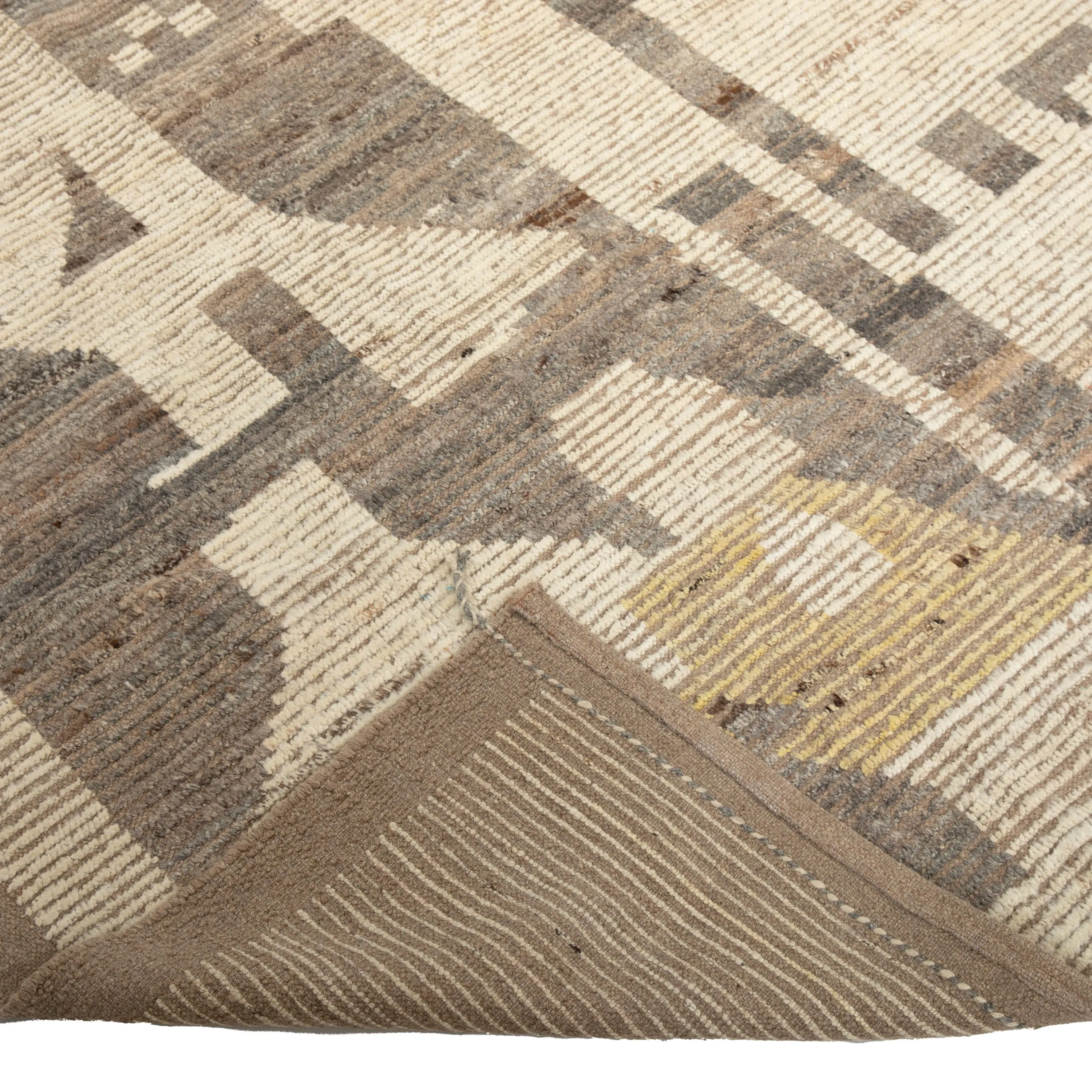 Natural Zameen Transitional Wool Rug - 8'10" x 10'10"