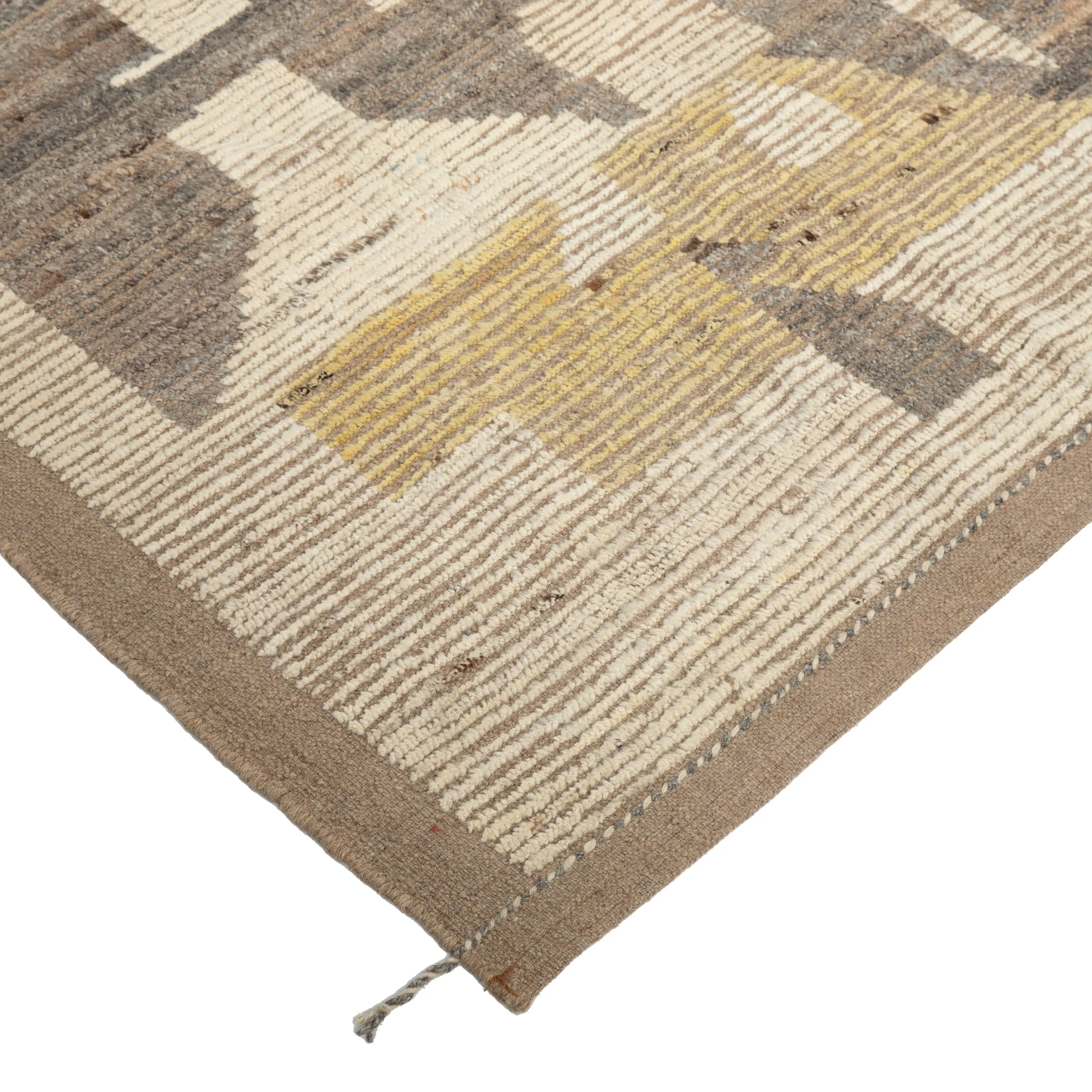 Natural Zameen Transitional Wool Rug - 8'10" x 10'10"