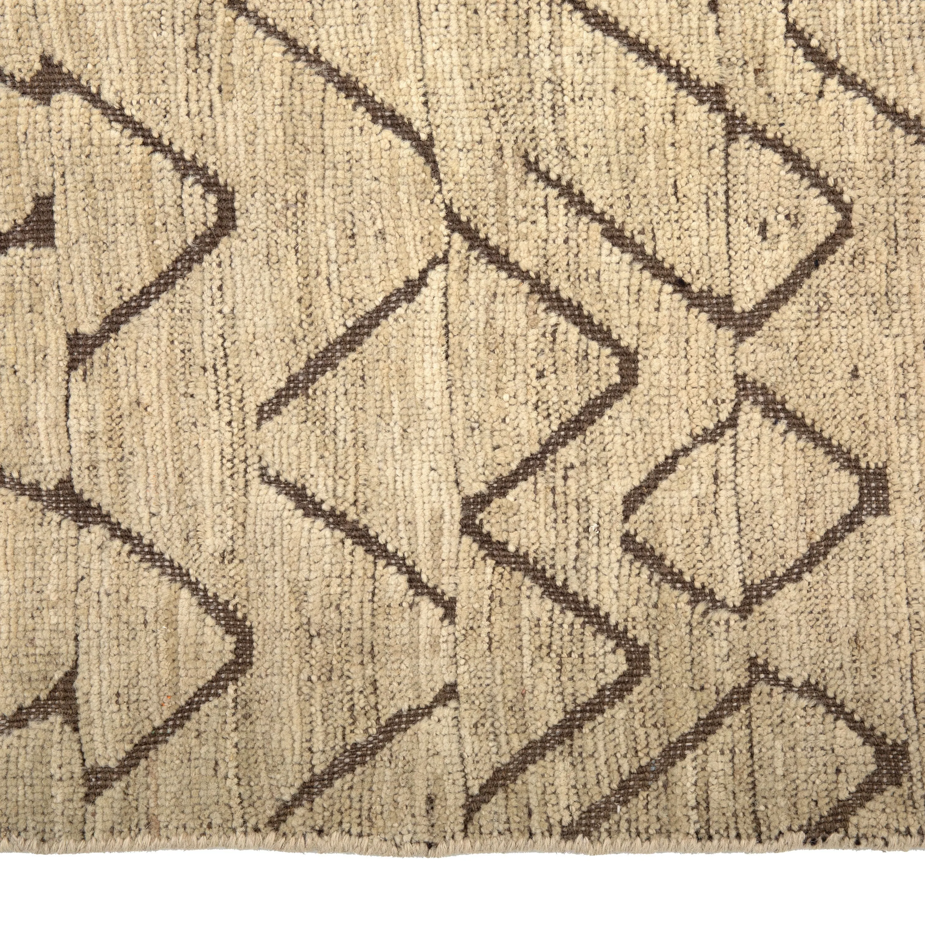 Natural Zameen Transitional Wool Rug - 9'4" x 12'3"