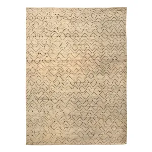 Natural Zameen Transitional Wool Rug - 9'4" x 12'3"