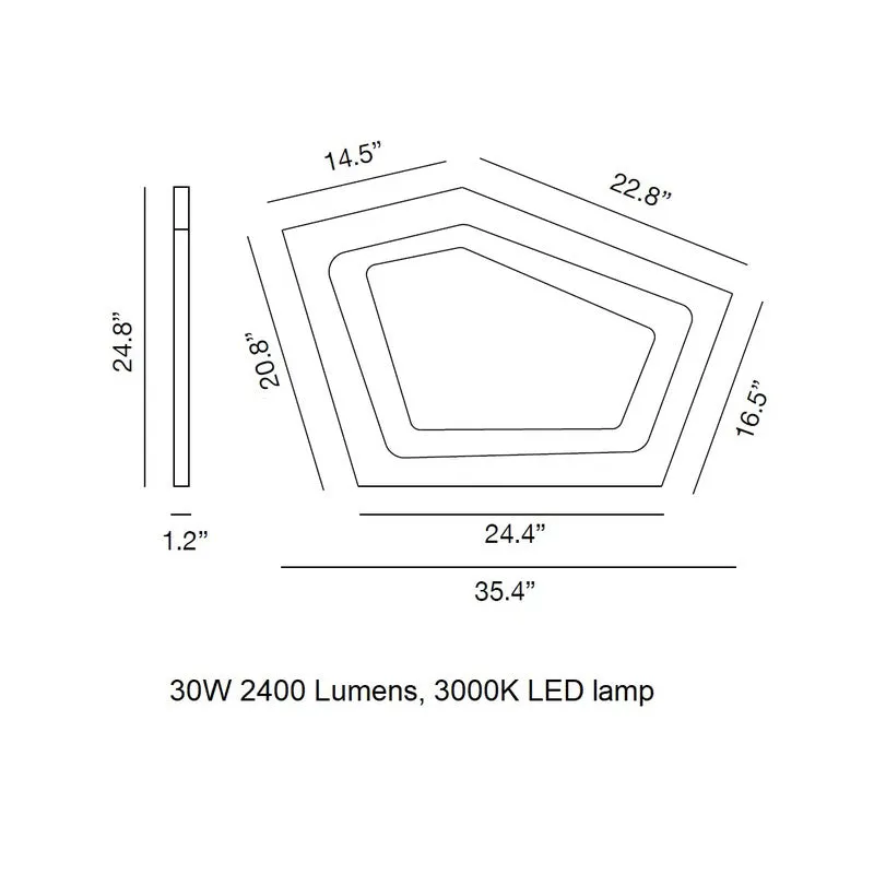 Nura Wall / Ceiling Light