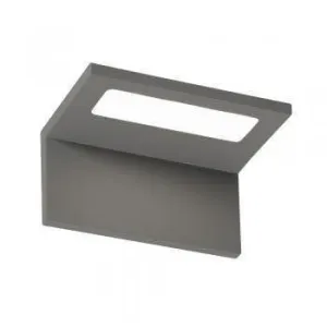 Oaks Koden Silver Grey Outdoor LED Wall Light