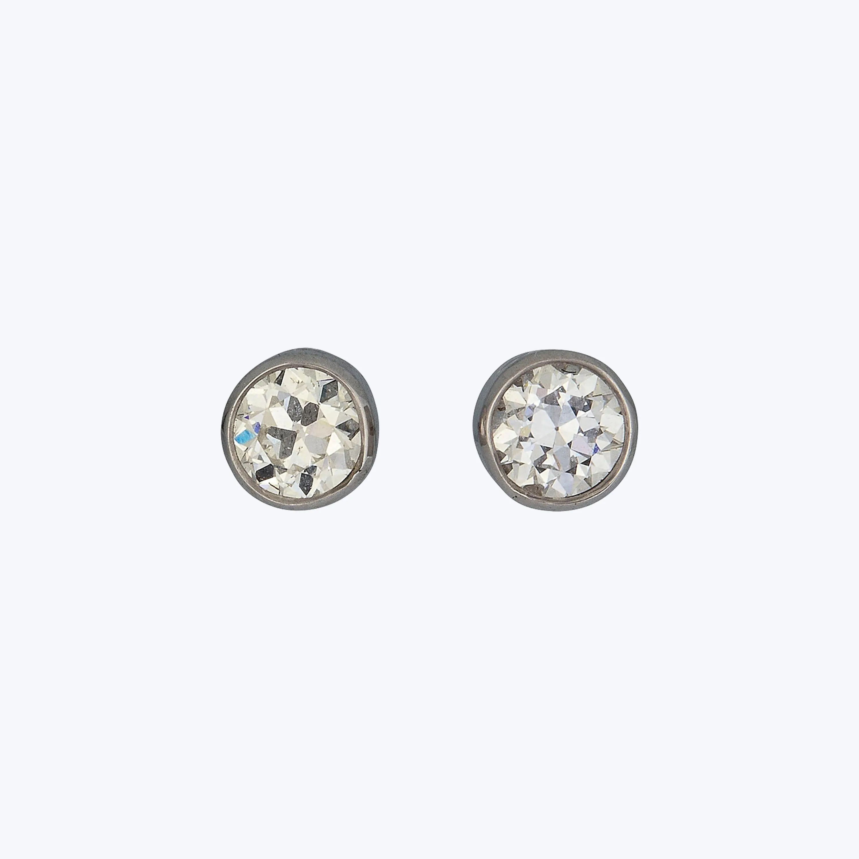 Old European Cut Diamond Studs
