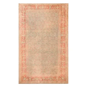 Orange Green Antique Persian Malayer Rug - 10'9" x 16'5"