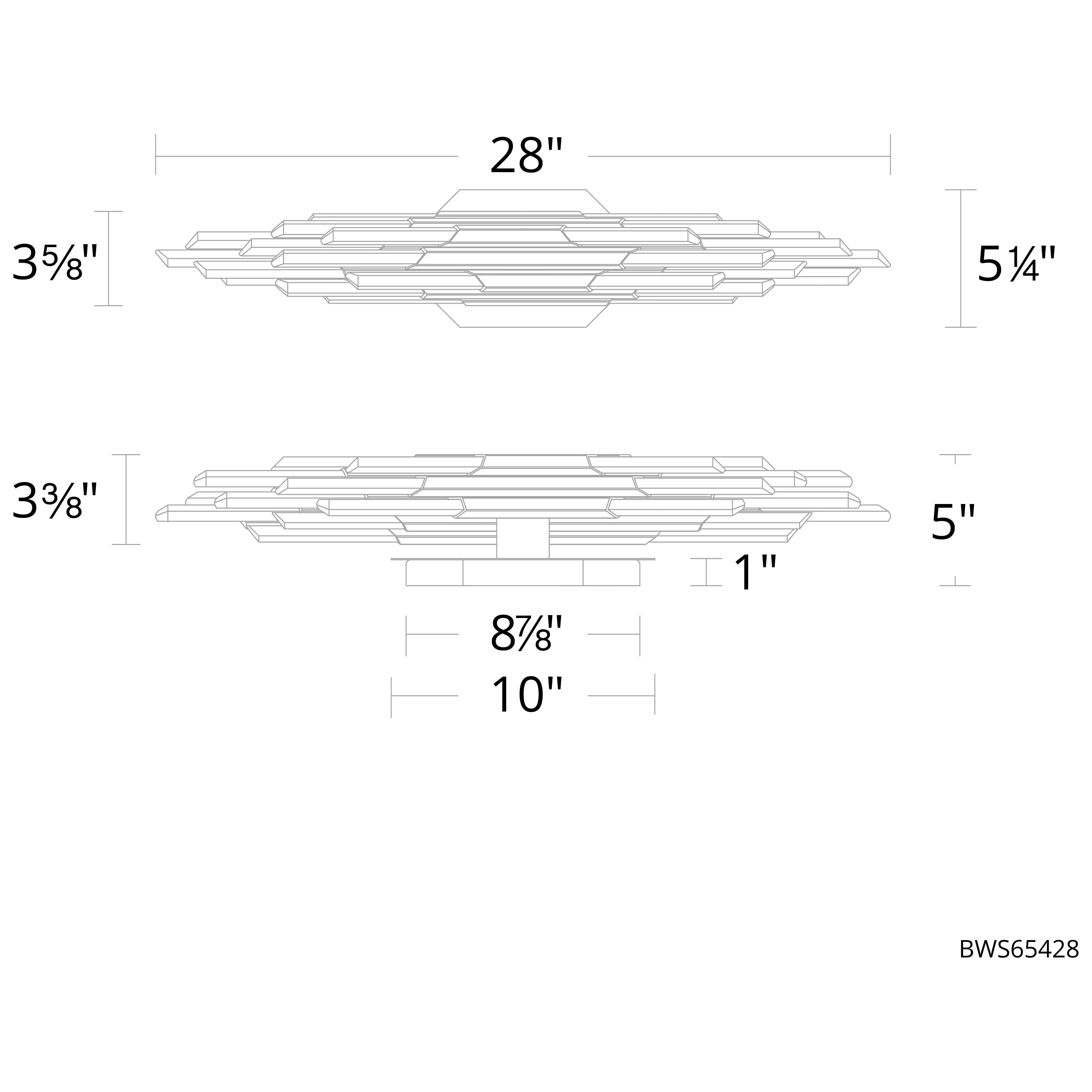 Organza 28" LED Wall Sconce