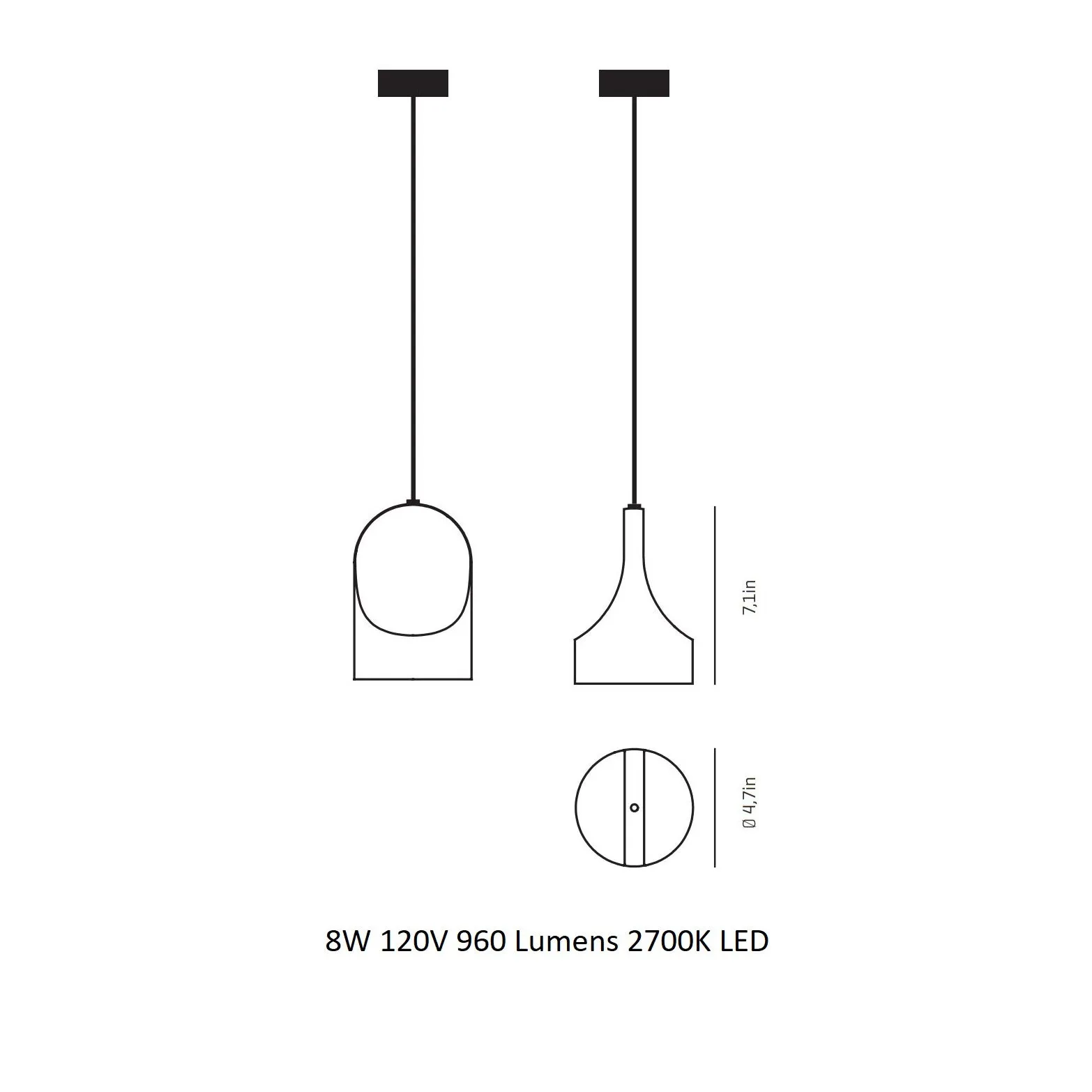Parga LED Pendant Light