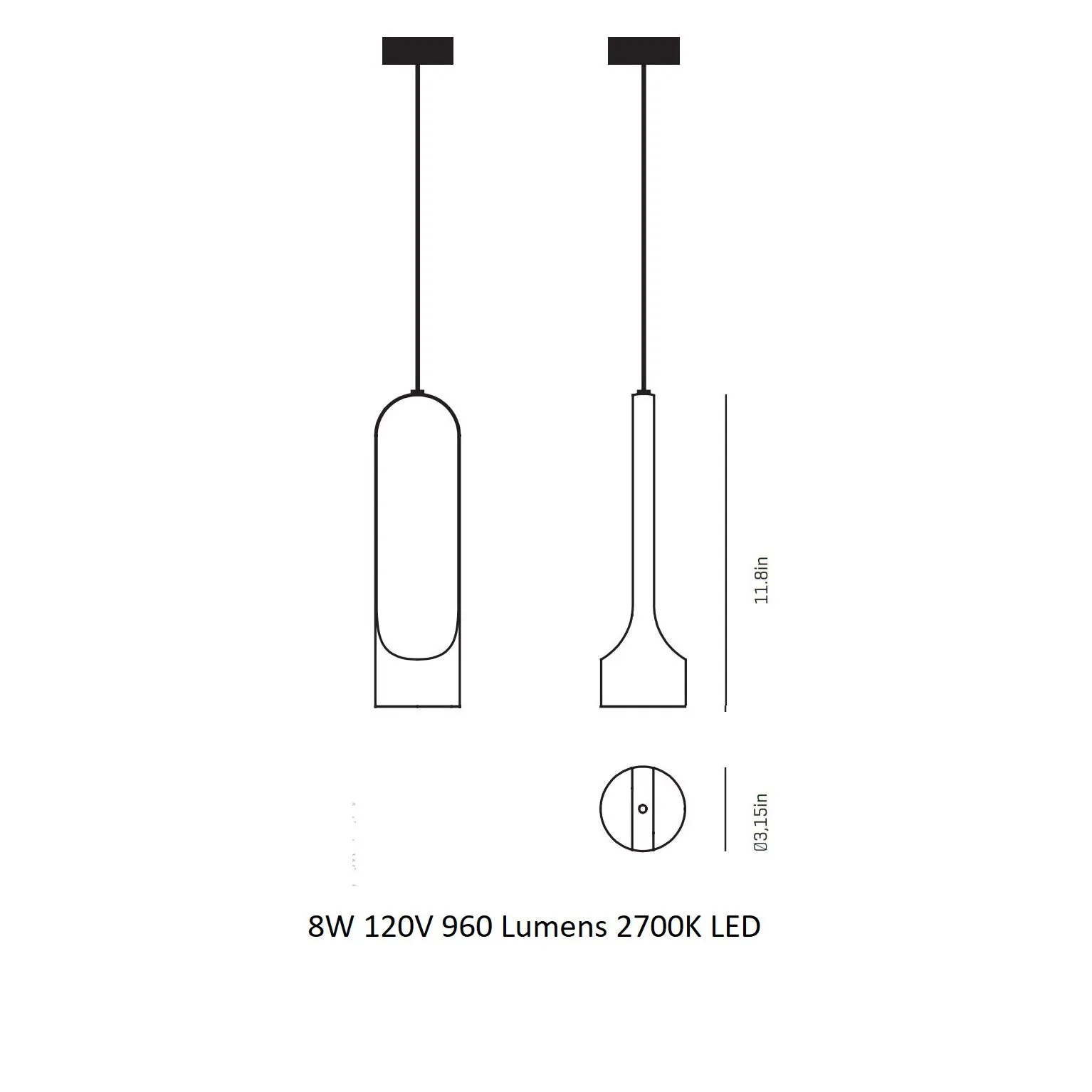 Parga LED Pendant Light
