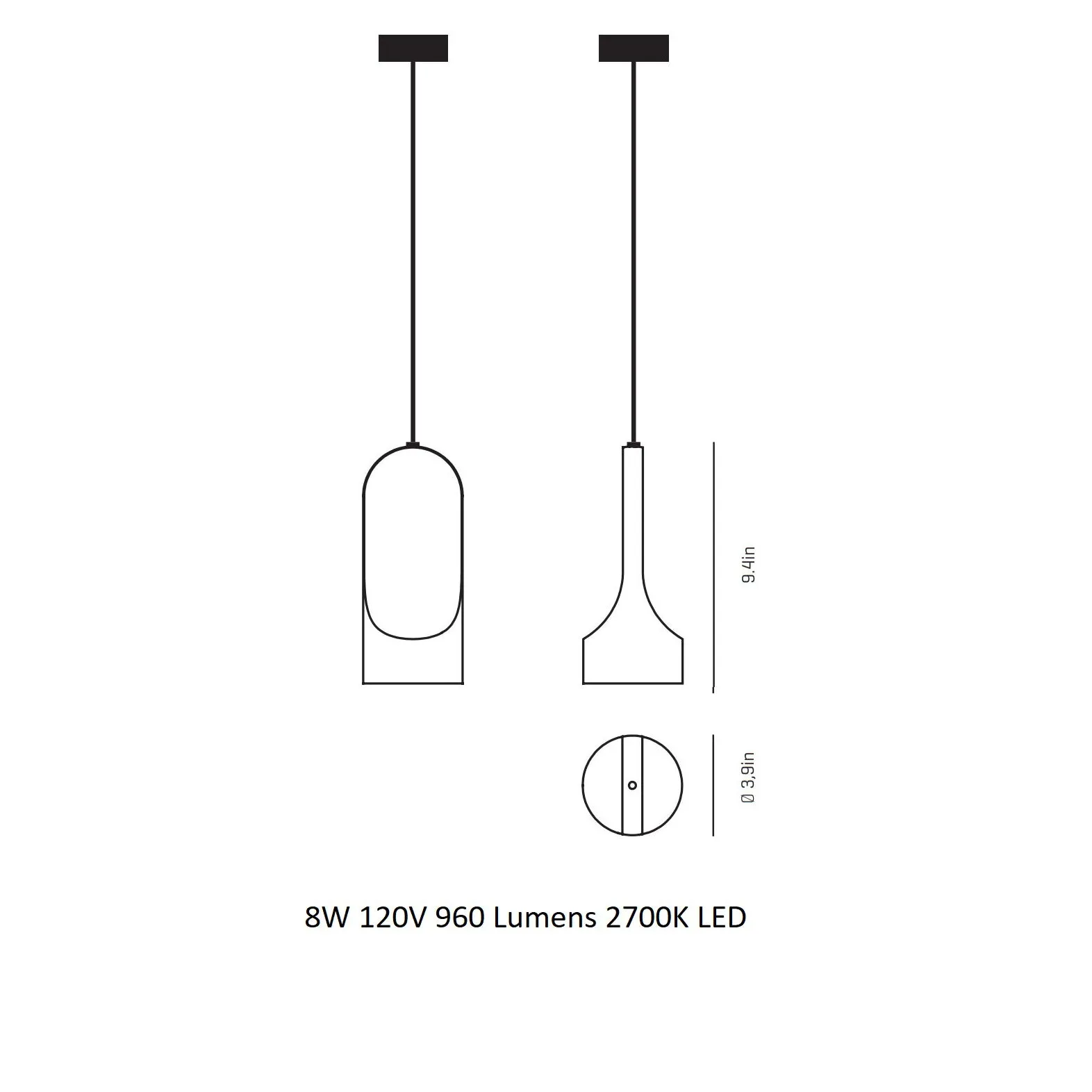 Parga LED Pendant Light