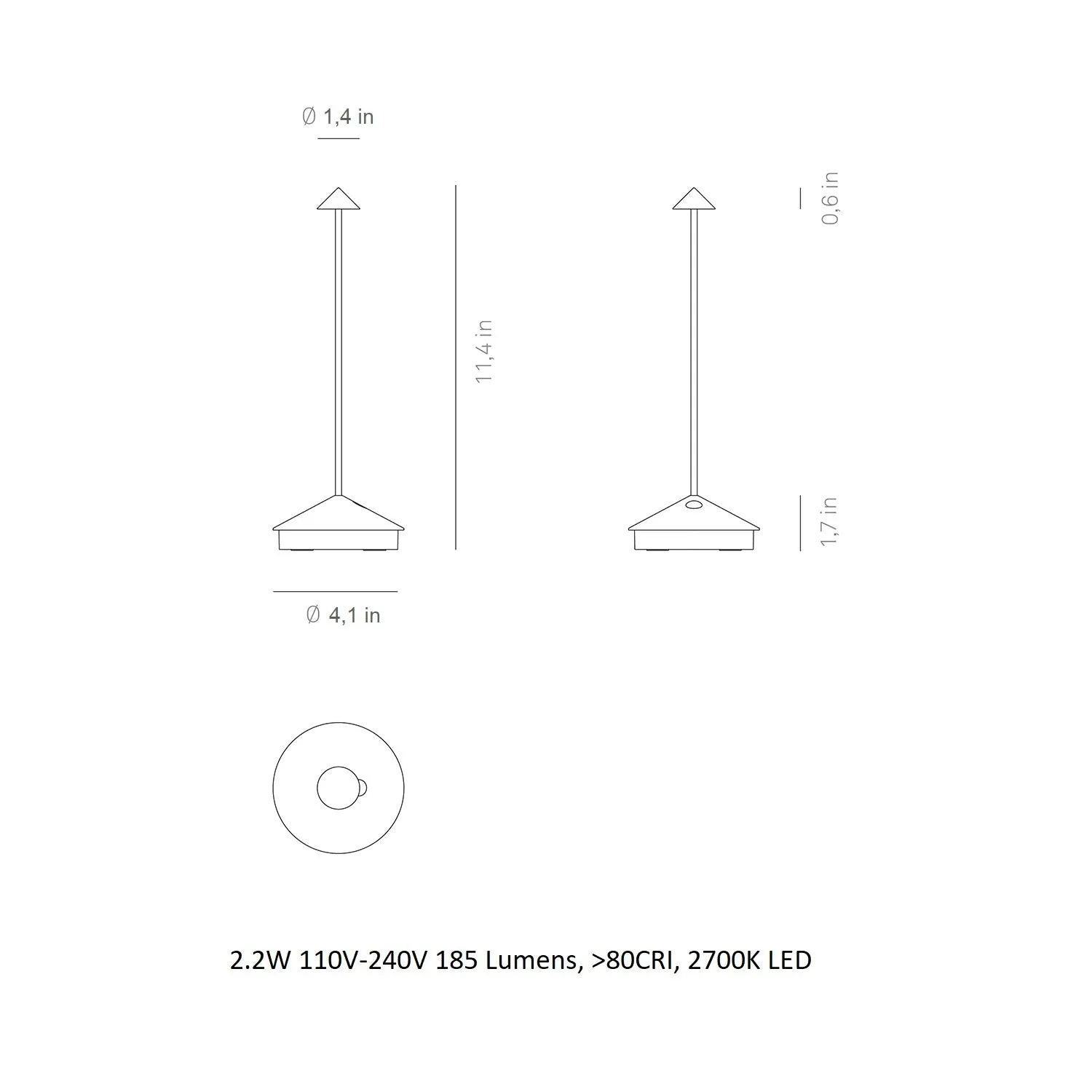 Pina Pro Portable Table Lamp