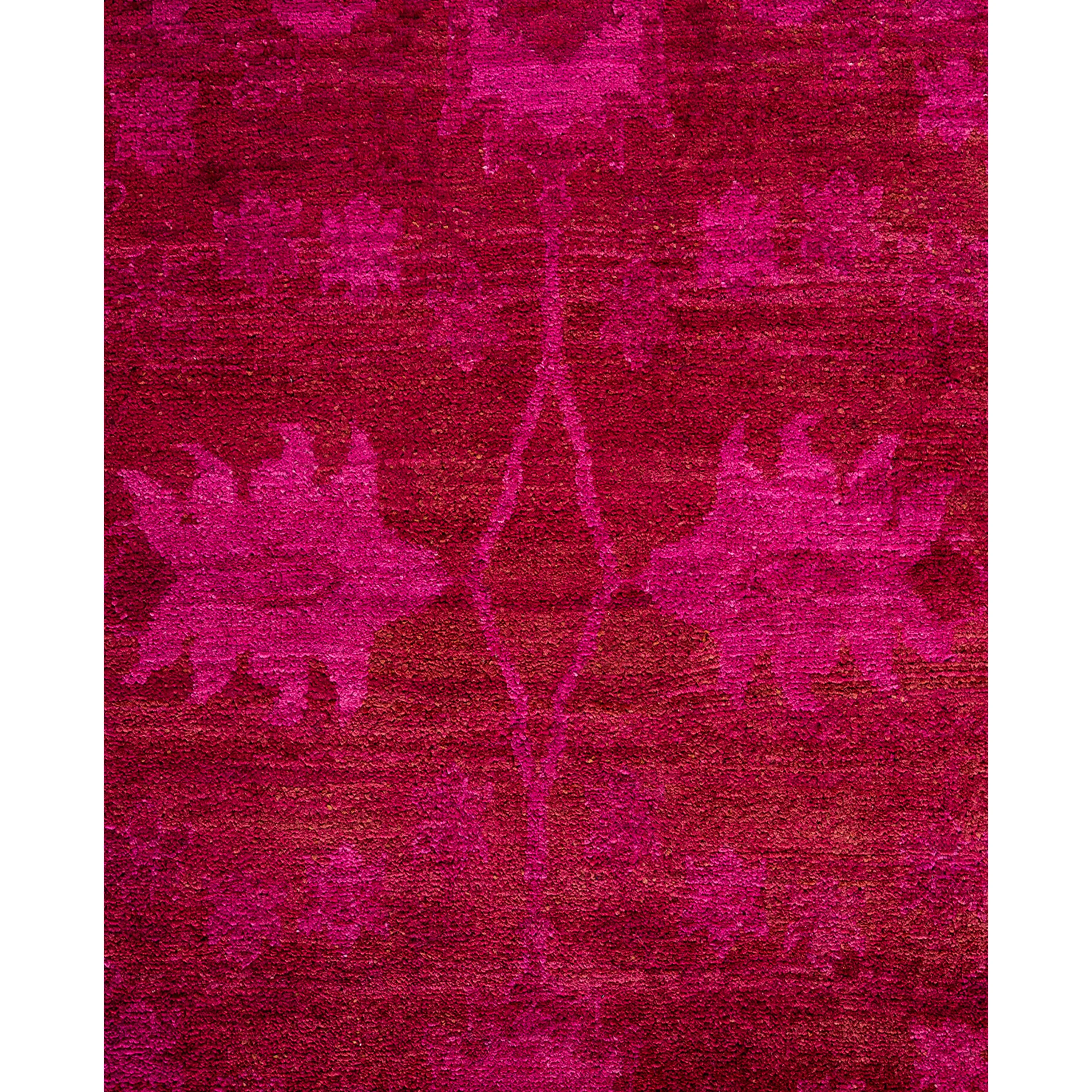 Pink Overdyed Wool Rug - 8'3" x 10'1"