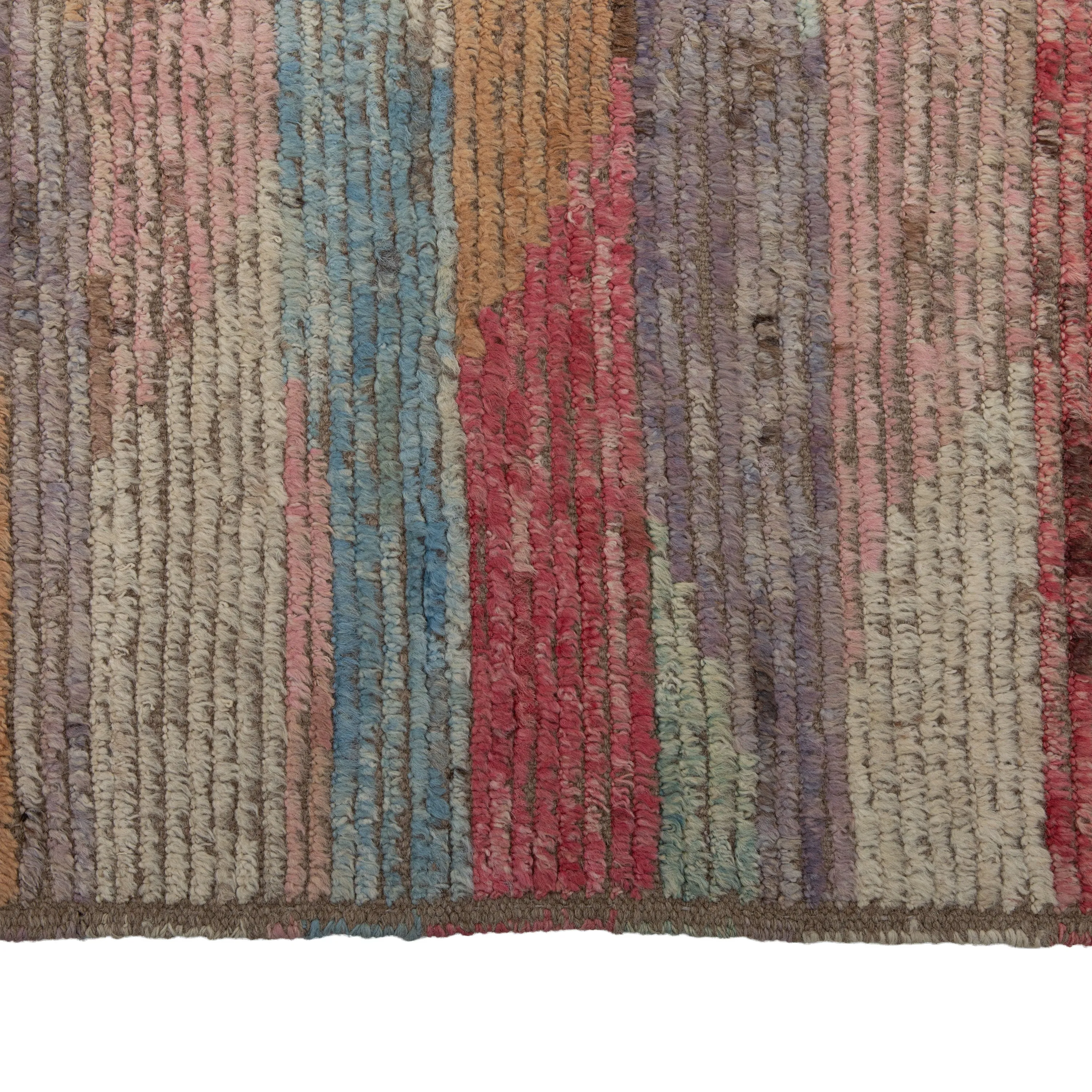 Pink Zameen Transitional Wool Rug - 9'3" x 12'3"