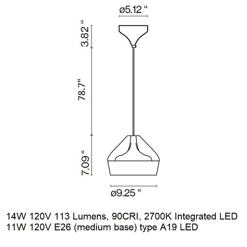 Pleat Box Pendant Light