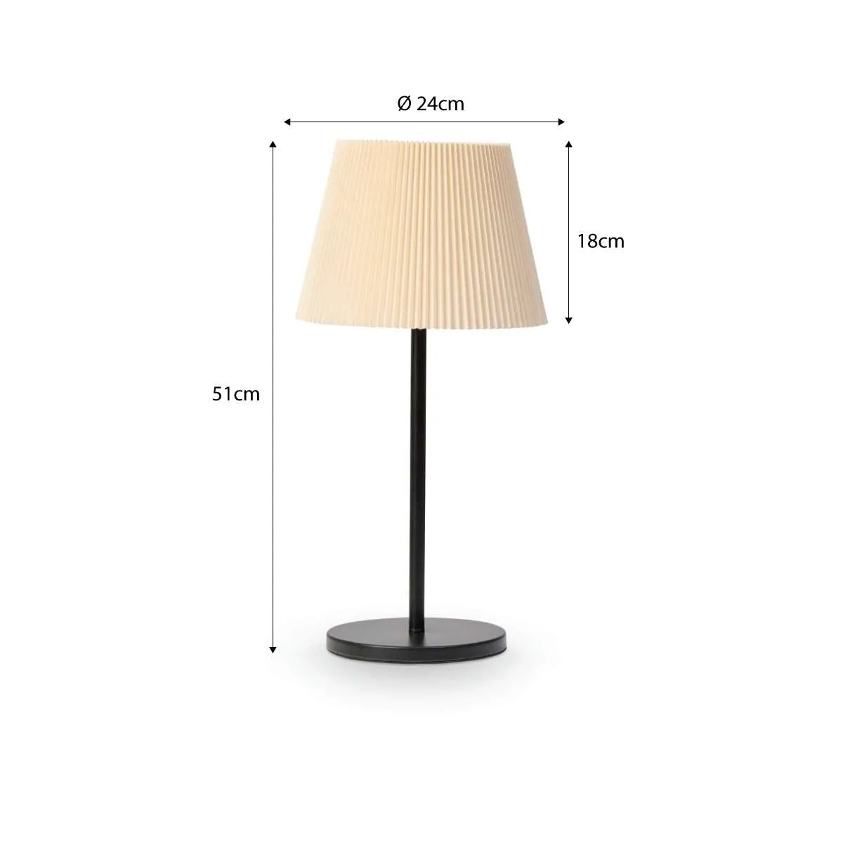Porto Metal Table Lamp Mocka
