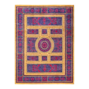 Purple Transitional Wool Rug - 8'10" x 11'10"