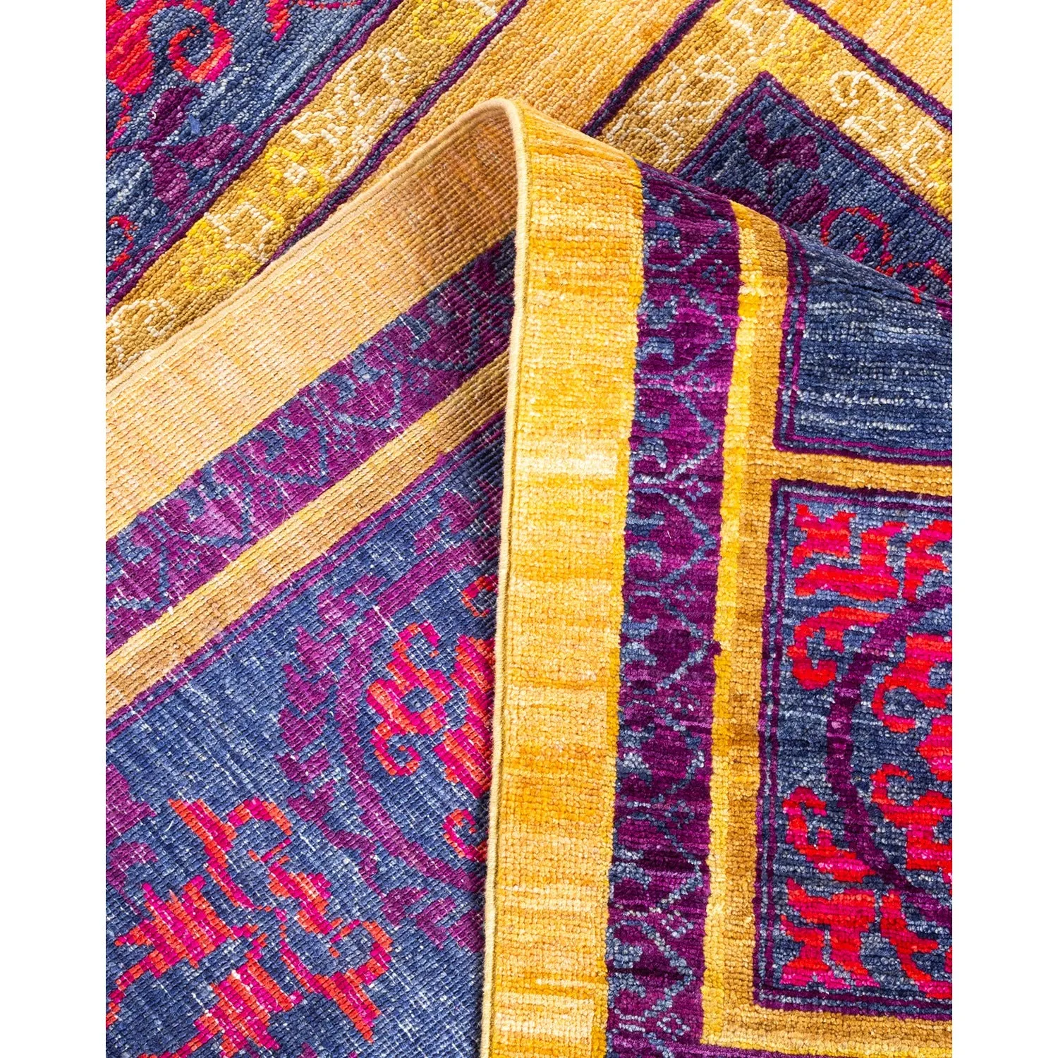Purple Transitional Wool Rug - 8'10" x 11'10"