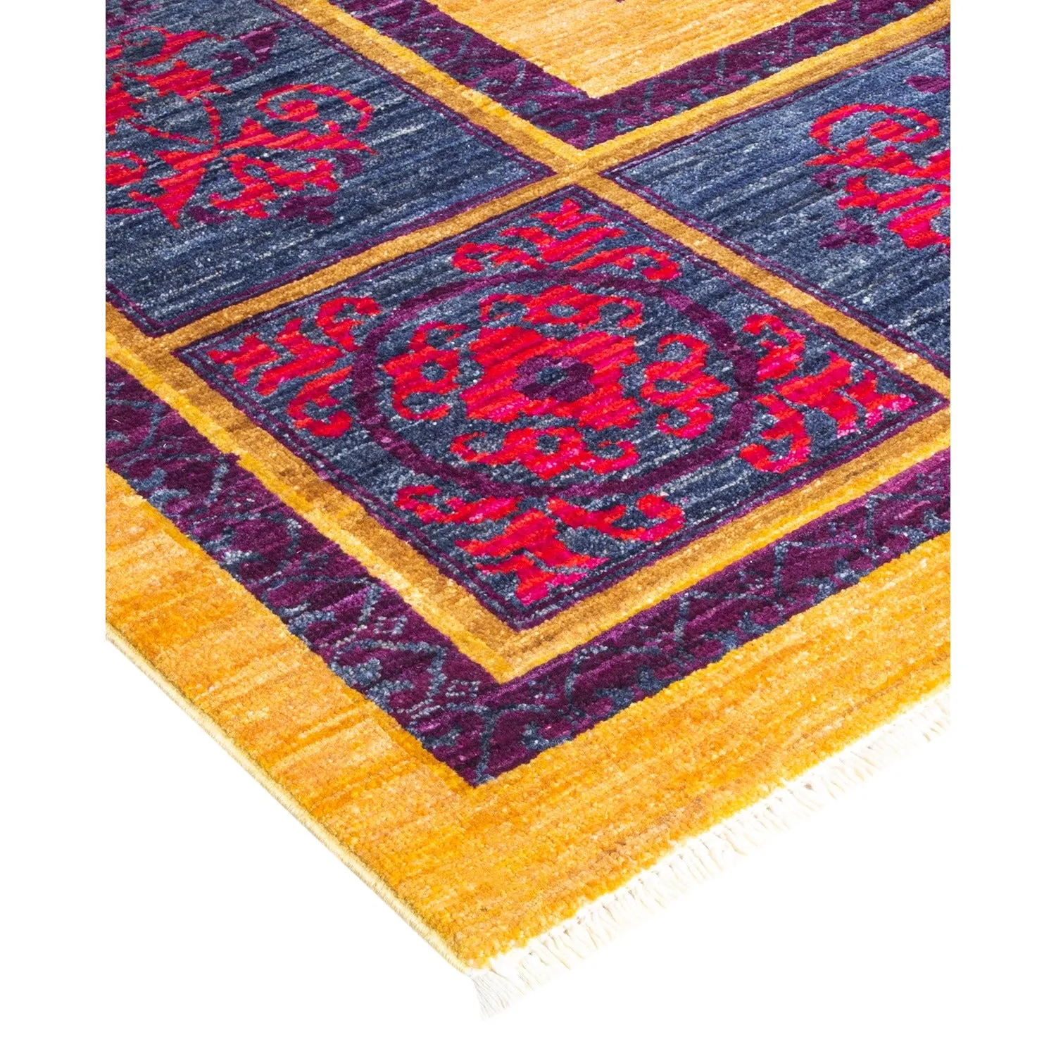 Purple Transitional Wool Rug - 8'10" x 11'10"