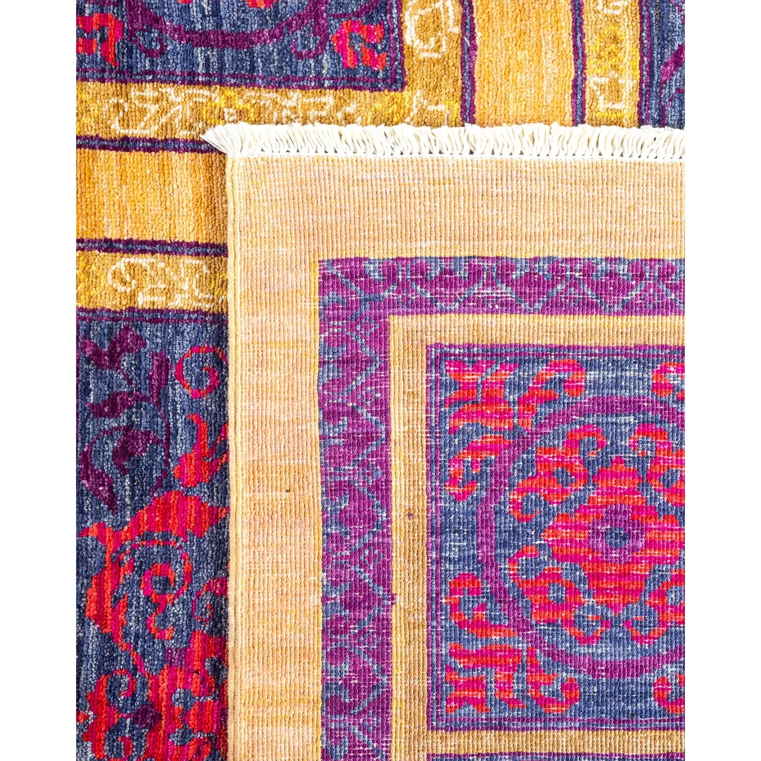 Purple Transitional Wool Rug - 8'10" x 11'10"