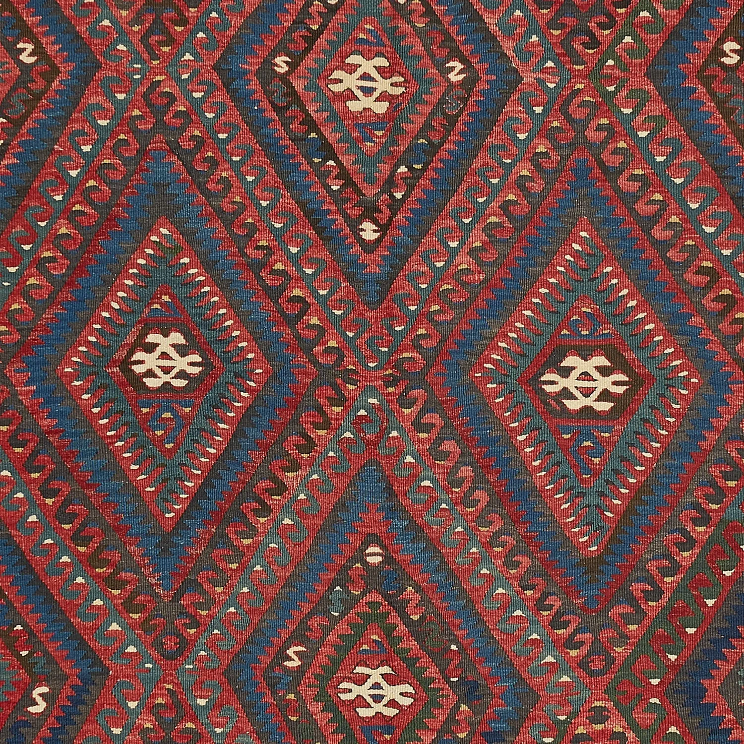 Purple Vintage Anatolian Wool Kilim Rug - 5'5" x 10'1"